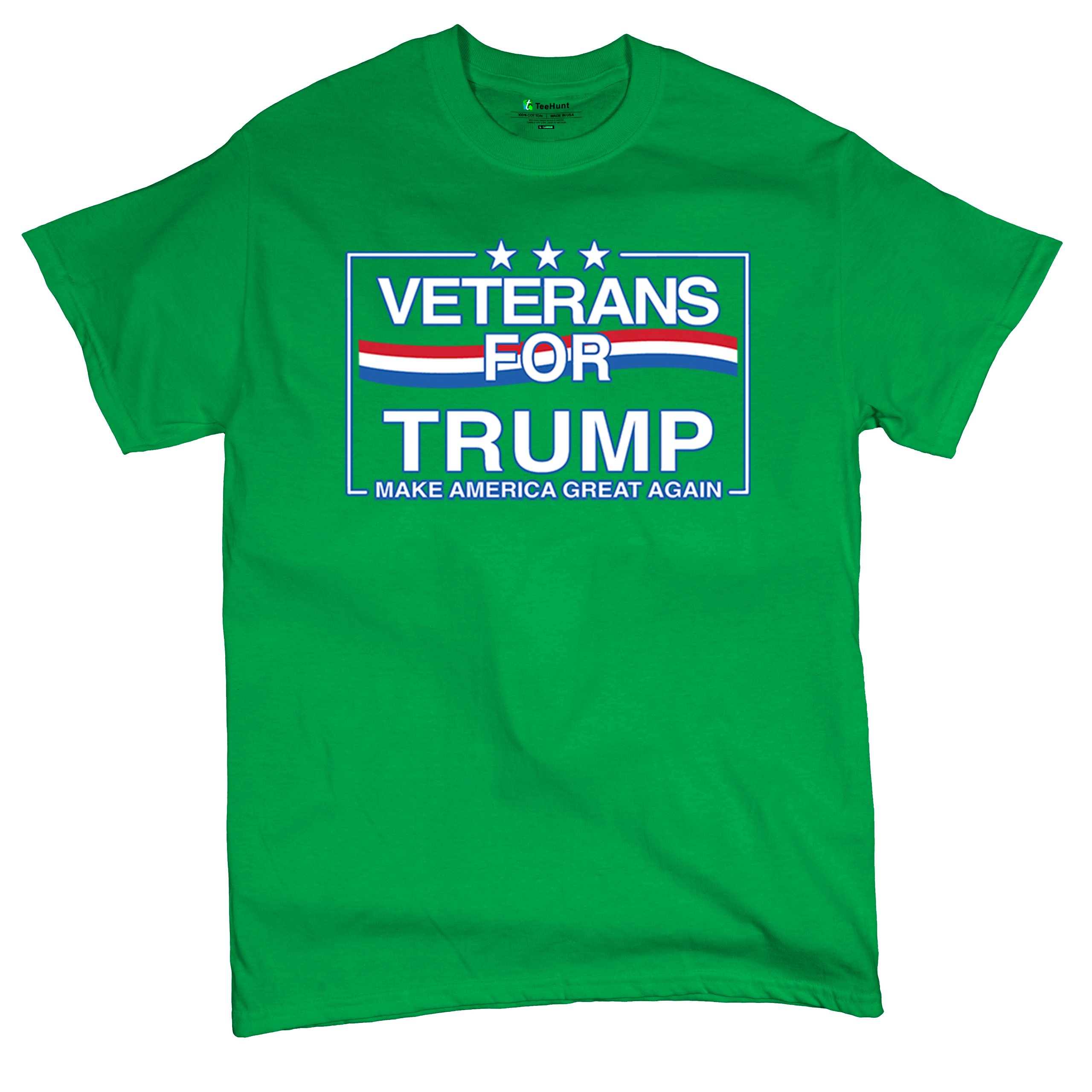 Veterans for Trump Make America Great Again T-shirt MAGA Vote Red Men's Tee - Picture 62 of 113