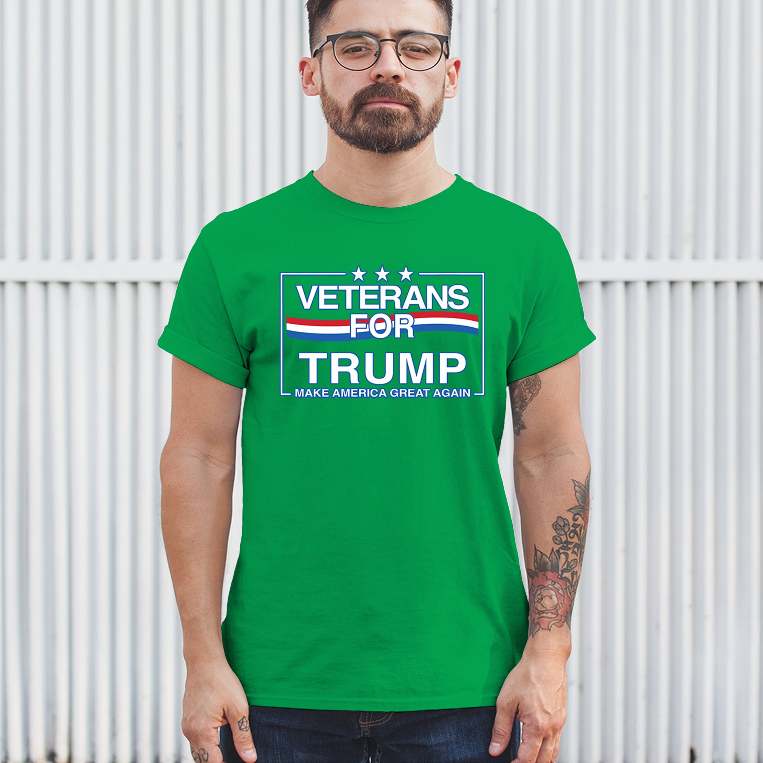 Veterans for Trump Make America Great Again T-shirt MAGA Vote Red Men's Tee - Picture 61 of 113