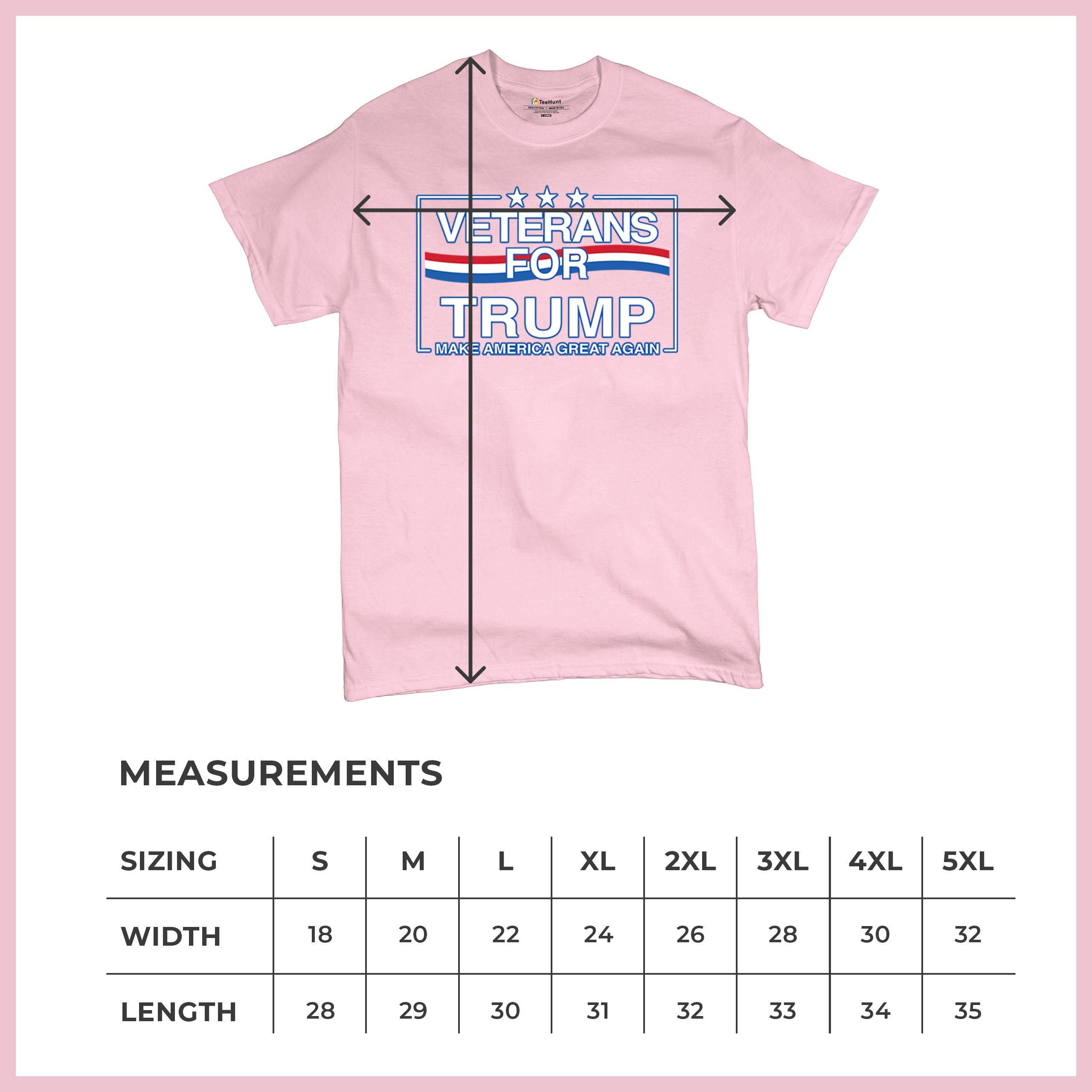 Veterans for Trump Make America Great Again T-shirt MAGA Vote Red Men's Tee - Picture 92 of 113