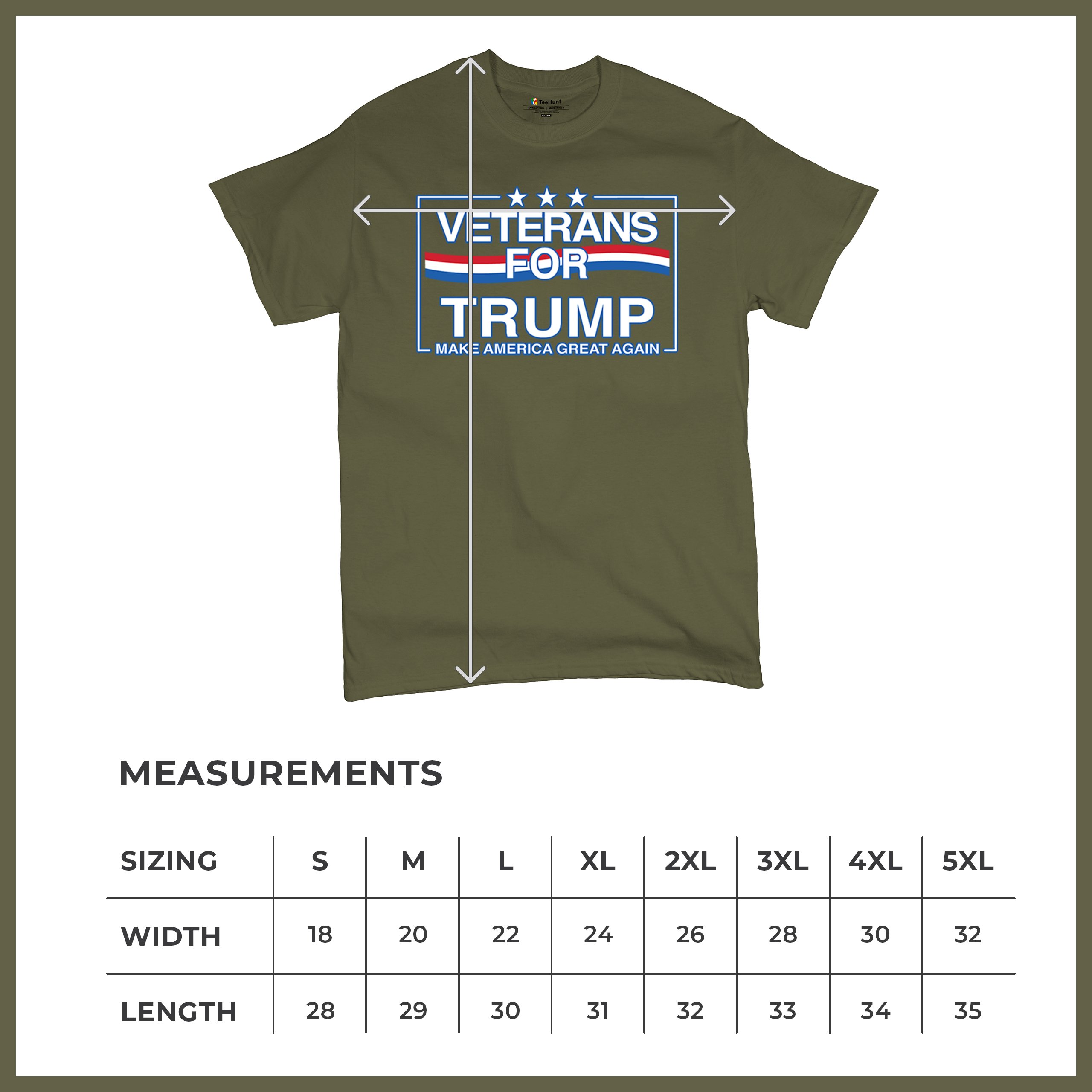 Veterans for Trump Make America Great Again T-shirt MAGA Vote Red Men's Tee - Picture 99 of 113