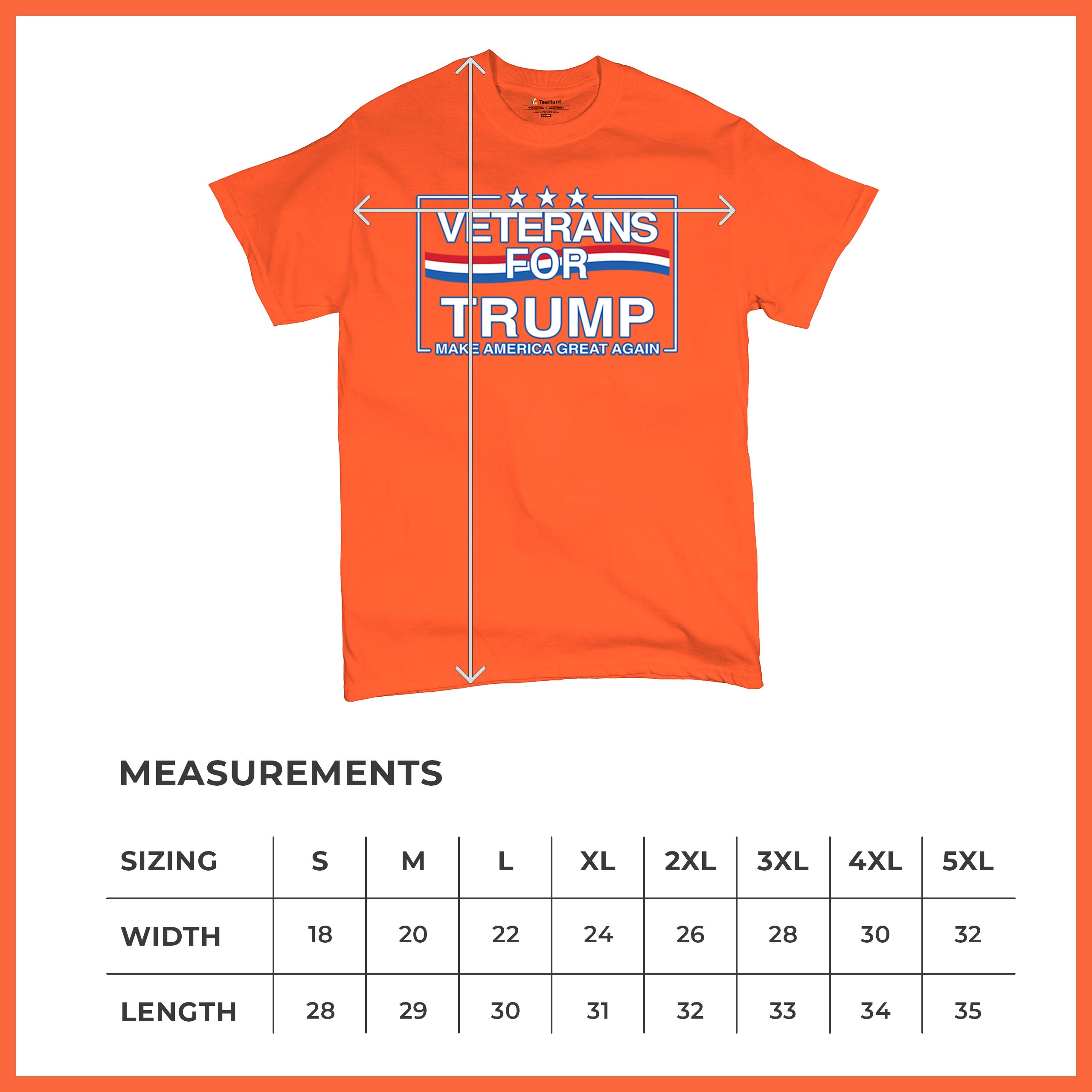 Veterans for Trump Make America Great Again T-shirt MAGA Vote Red Men's Tee - Picture 22 of 113