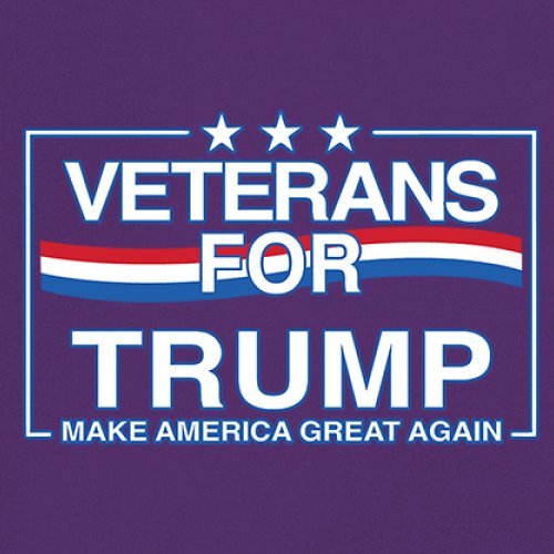 Veterans for Trump Make America Great Again T-shirt MAGA Vote Red Men's Tee - Picture 32 of 113