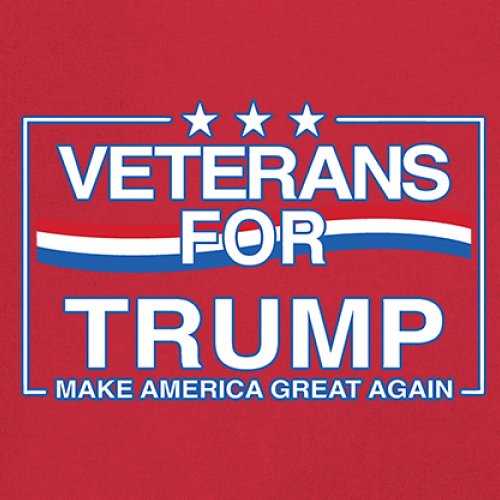 Veterans for Trump Make America Great Again T-shirt MAGA Vote Red Men's Tee - Picture 39 of 113