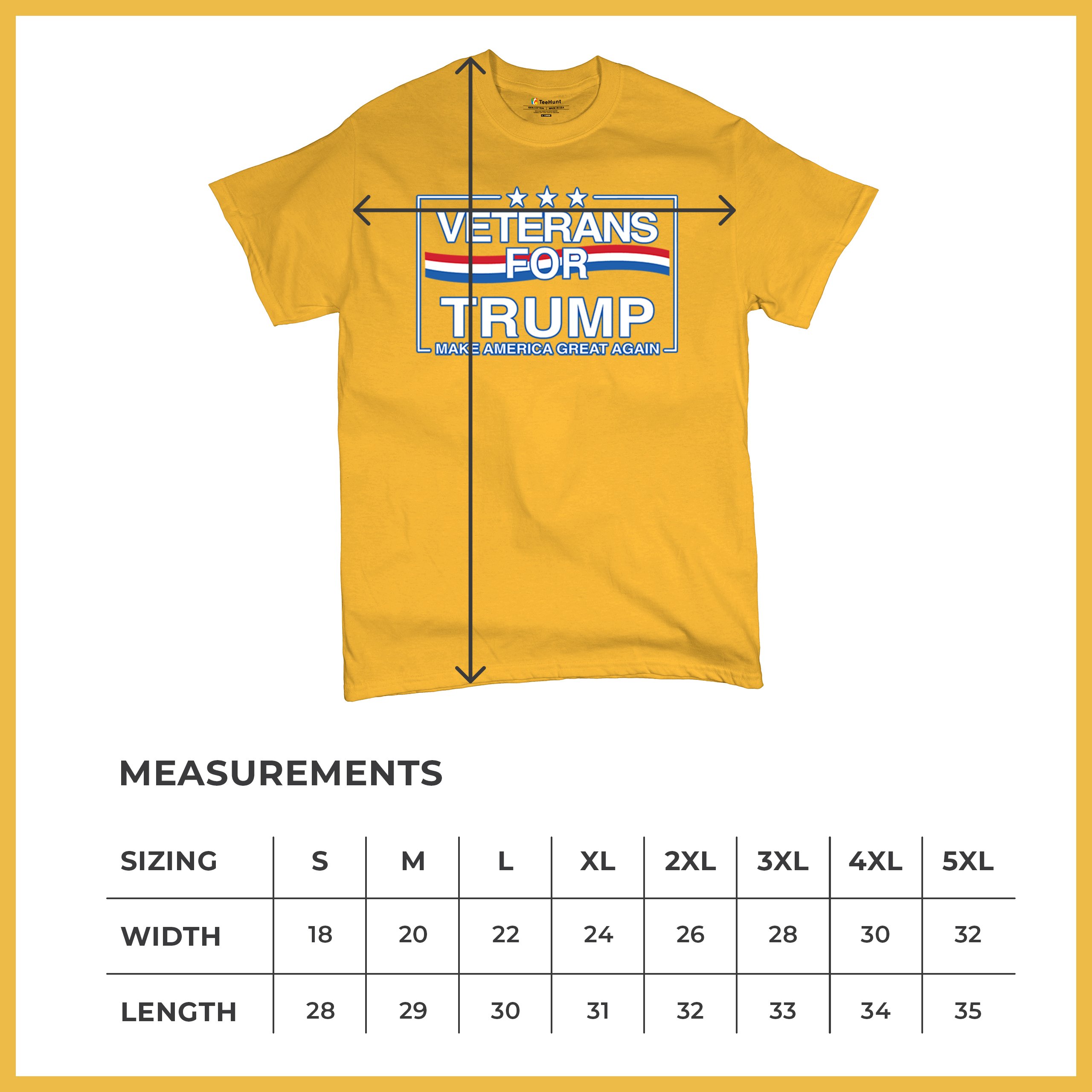 Veterans for Trump Make America Great Again T-shirt MAGA Vote Red Men's Tee - Picture 113 of 113
