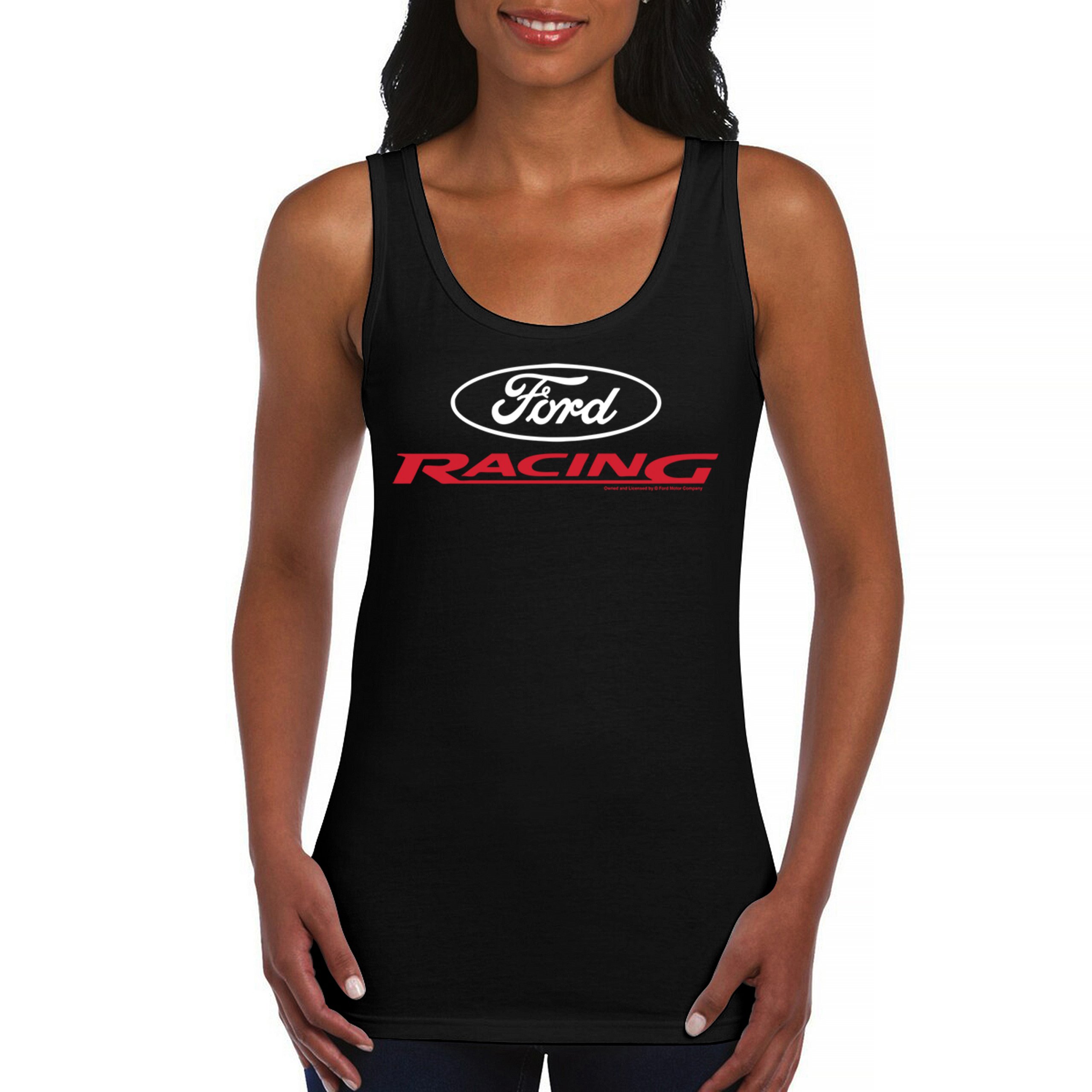 Ford Racing Women’s Tank Top American Muscle Car Performance Mustang GT