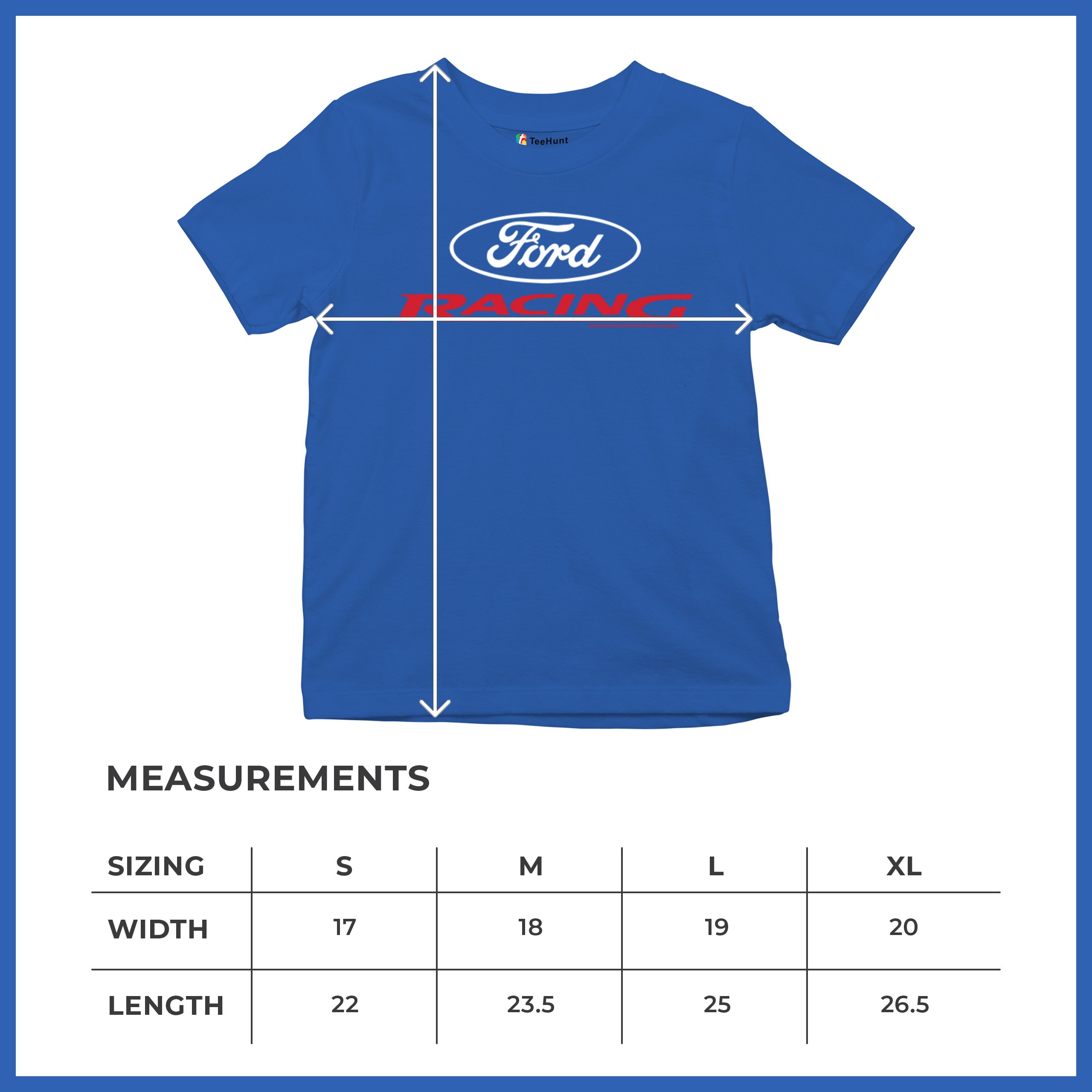 Ford Racing Youth T-shirt American Muscle Car Performance Mustang GT Kids - Picture 29 of 36