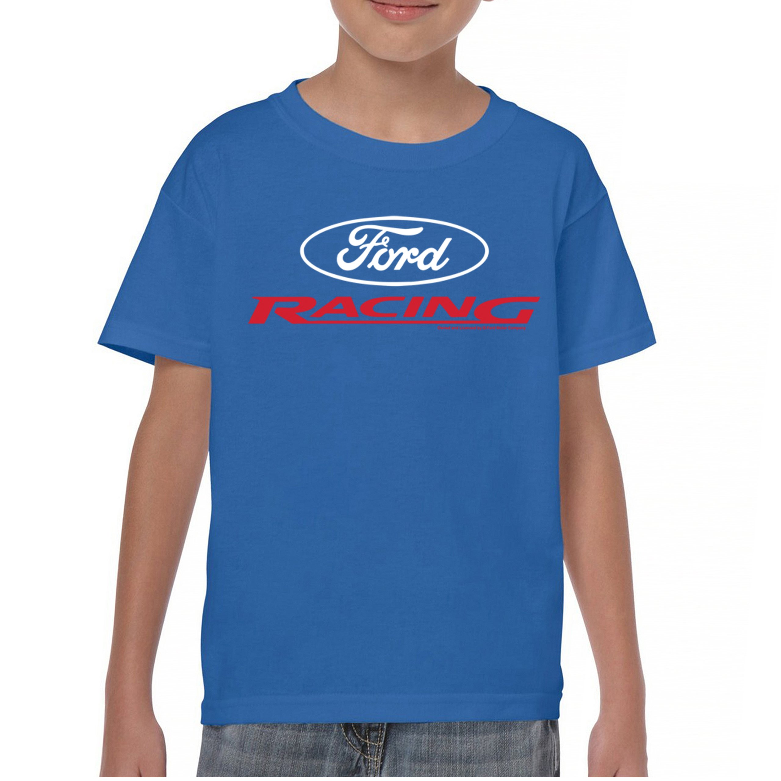 Ford Racing Youth T-shirt American Muscle Car Performance Mustang GT Kids - Picture 23 of 36
