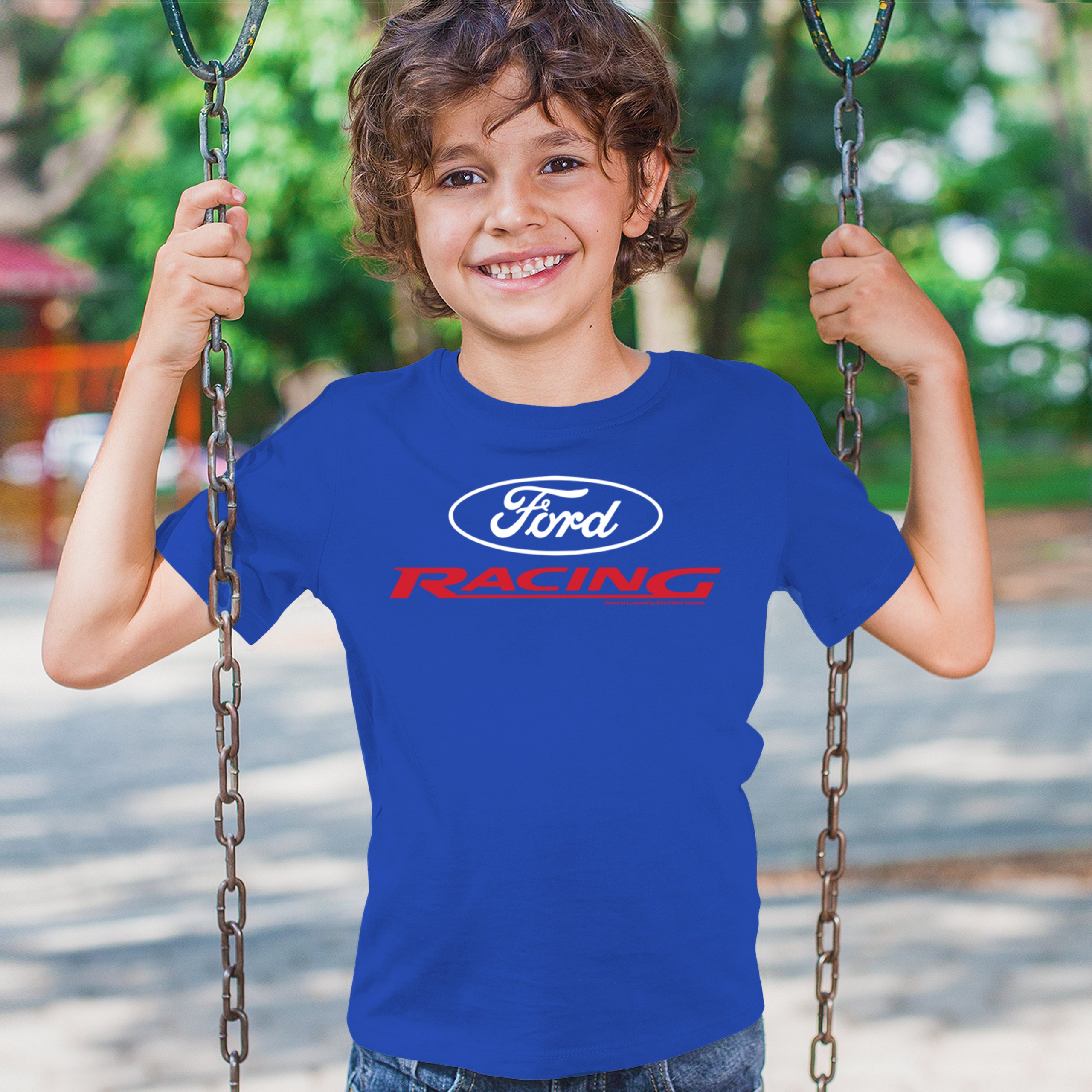 Ford Racing Youth T-shirt American Muscle Car Performance Mustang GT Kids - Picture 26 of 36