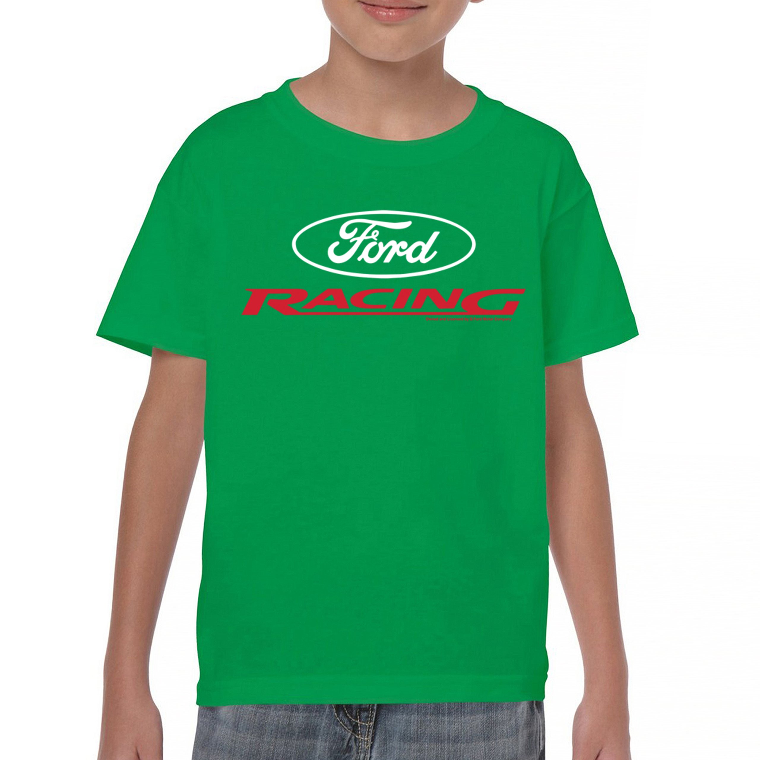 Ford Racing Youth T-shirt American Muscle Car Performance Mustang GT Kids - Picture 16 of 36