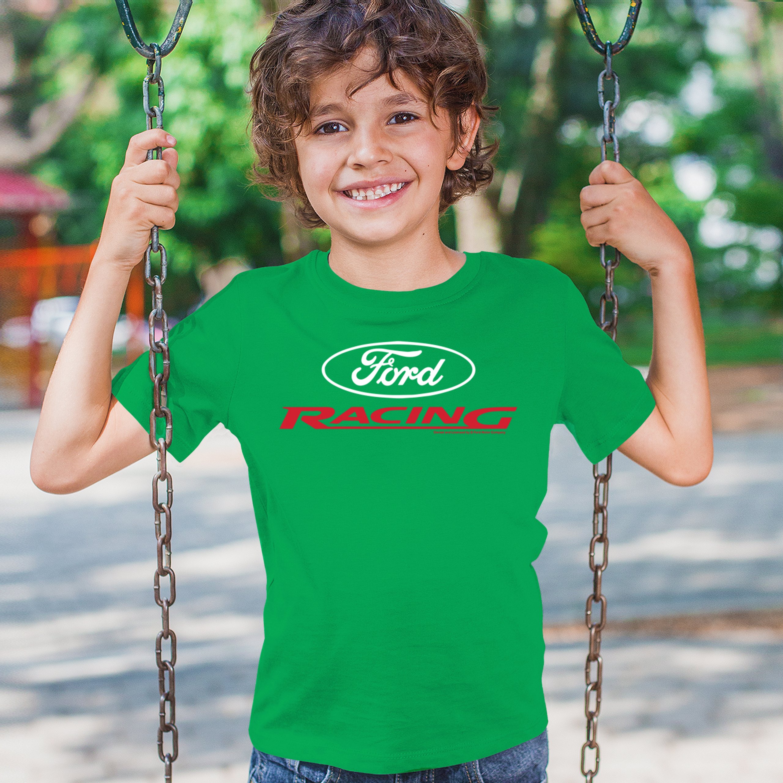Ford Racing Youth T-shirt American Muscle Car Performance Mustang GT Kids - Picture 19 of 36