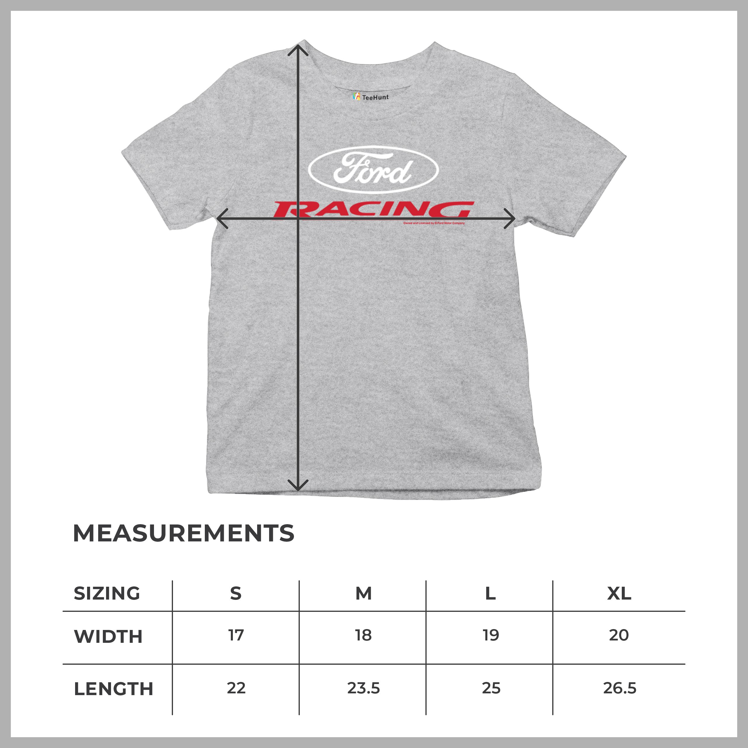 Ford Racing Youth T-shirt American Muscle Car Performance Mustang GT Kids - Picture 15 of 36