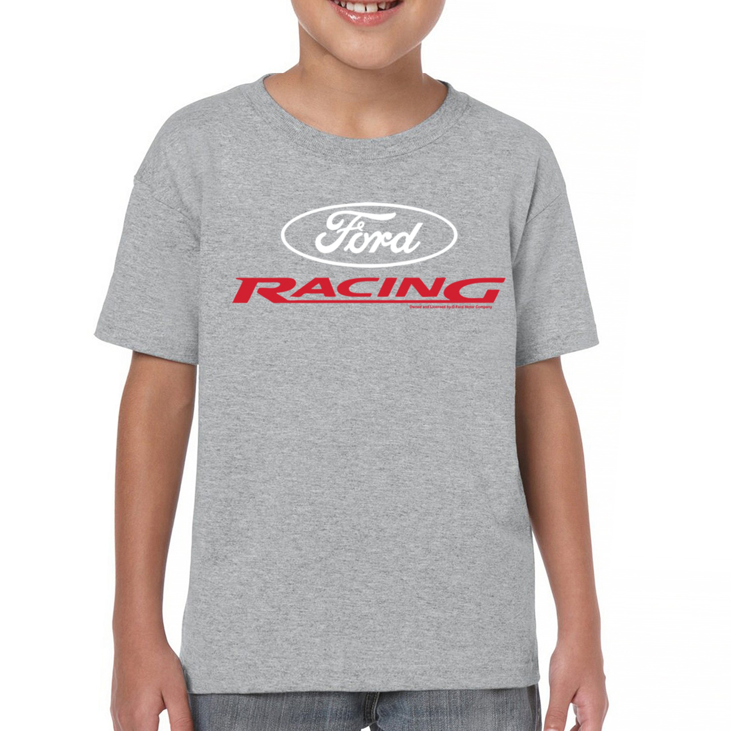 Ford Racing Youth T-shirt American Muscle Car Performance Mustang GT Kids - Picture 9 of 36
