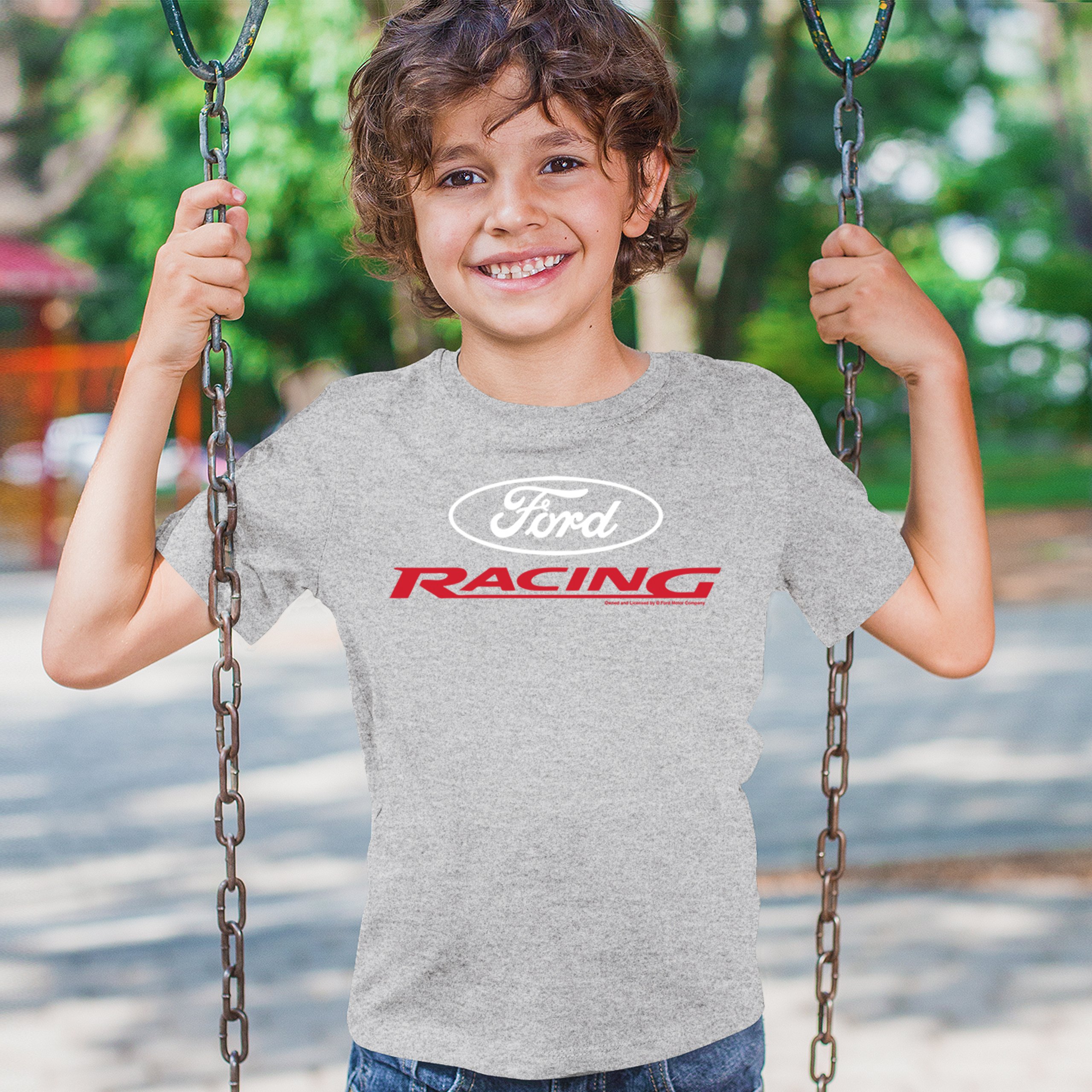 Ford Racing Youth T-shirt American Muscle Car Performance Mustang GT Kids - Picture 12 of 36