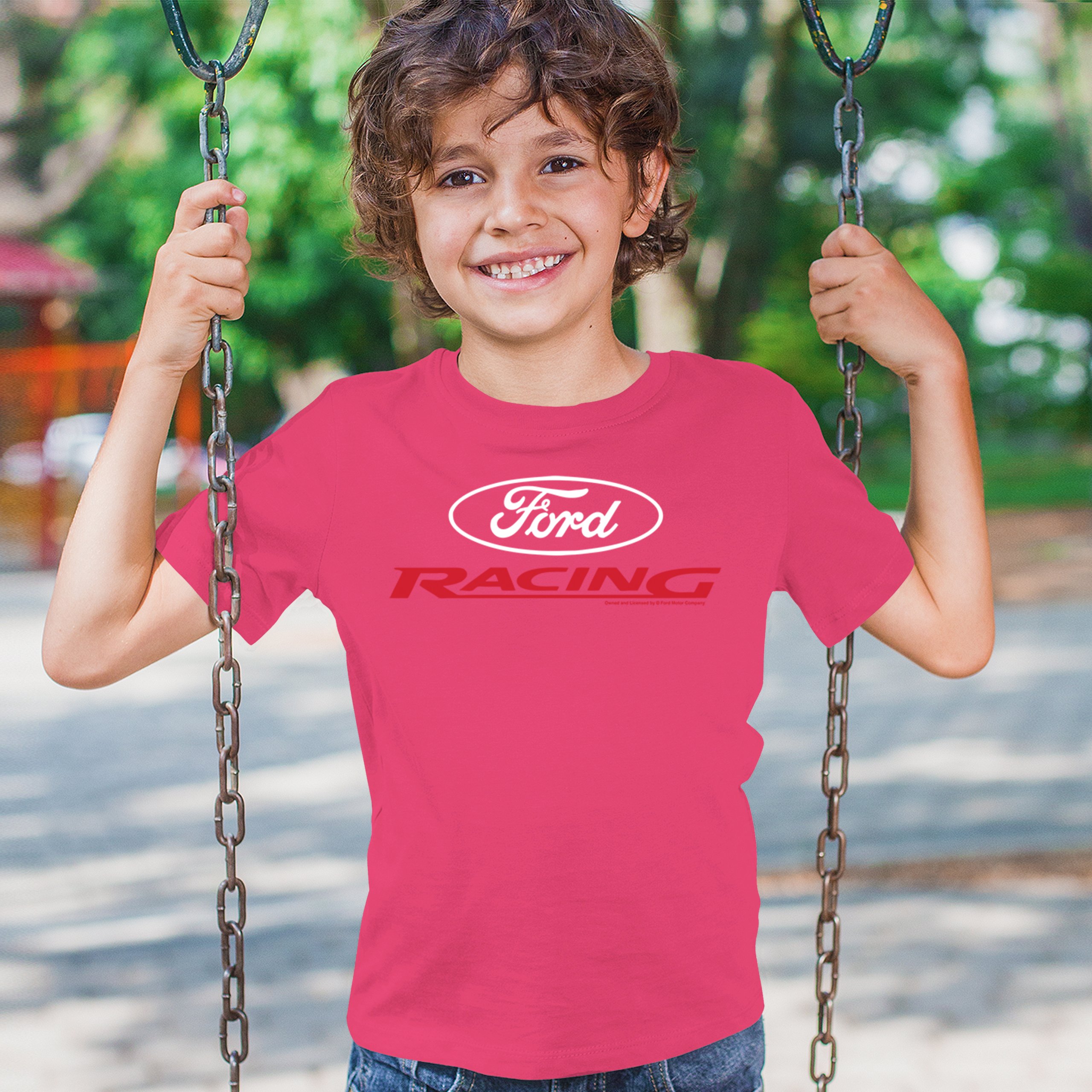 Ford Racing Youth T-shirt American Muscle Car Performance Mustang GT Kids - Picture 33 of 36