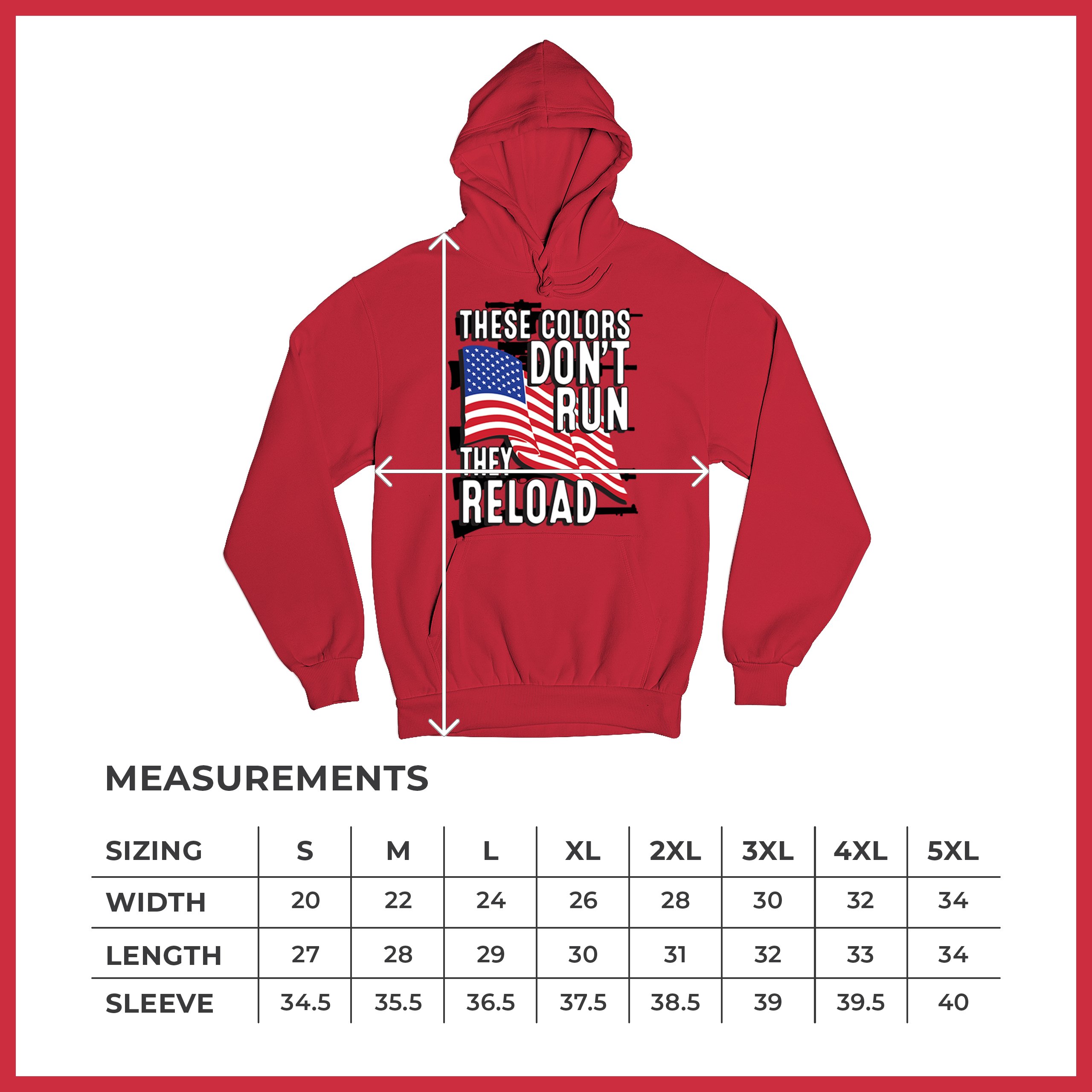 These Colors Don't Run They Reload Sweatshirt American 2nd Amendment Hoodie - Picture 36 of 57
