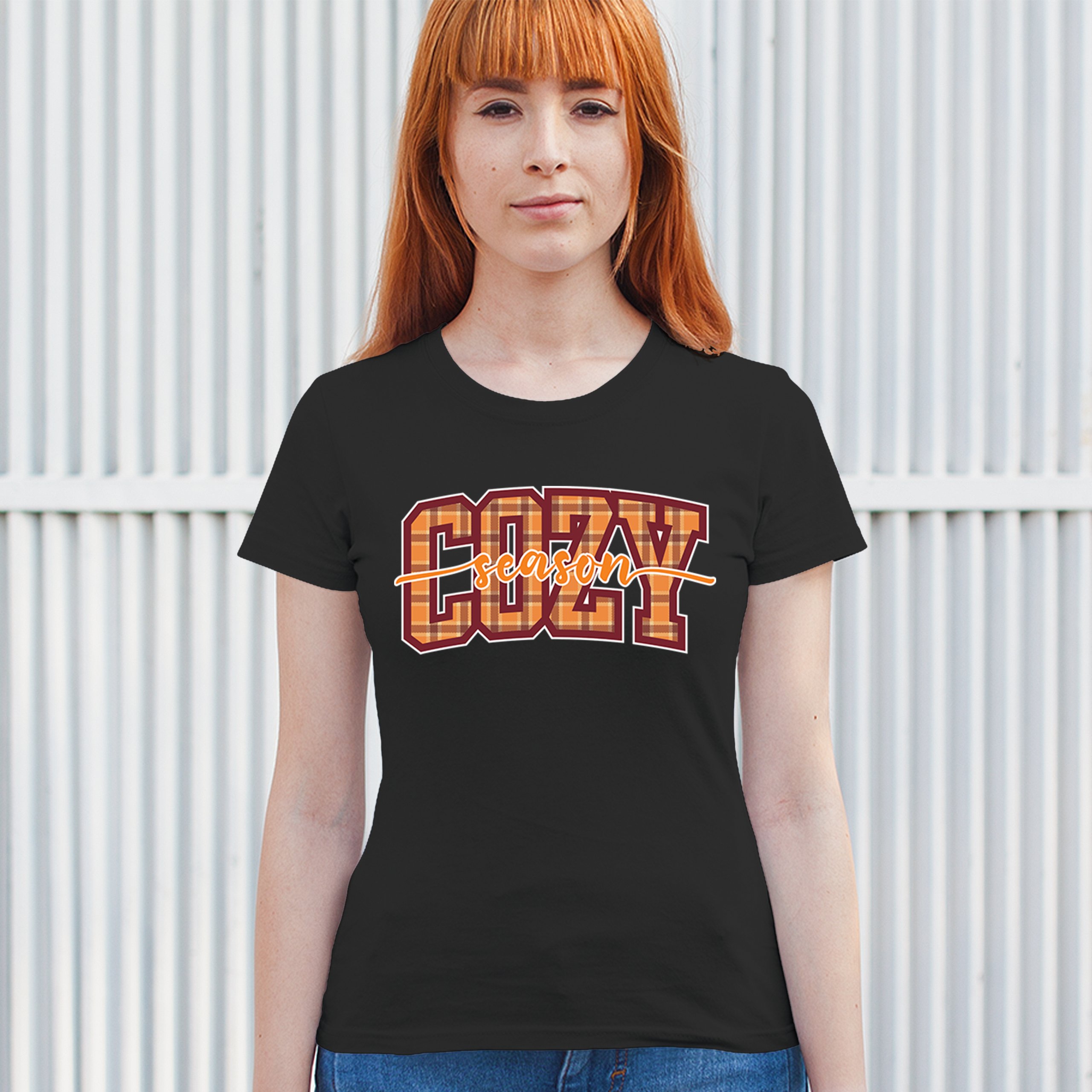 Cozy Season T-Shirt Fall Pumpkin Spice Cute Thanksgiving Turkey Day Women's Tee - 第 5/50 張圖片