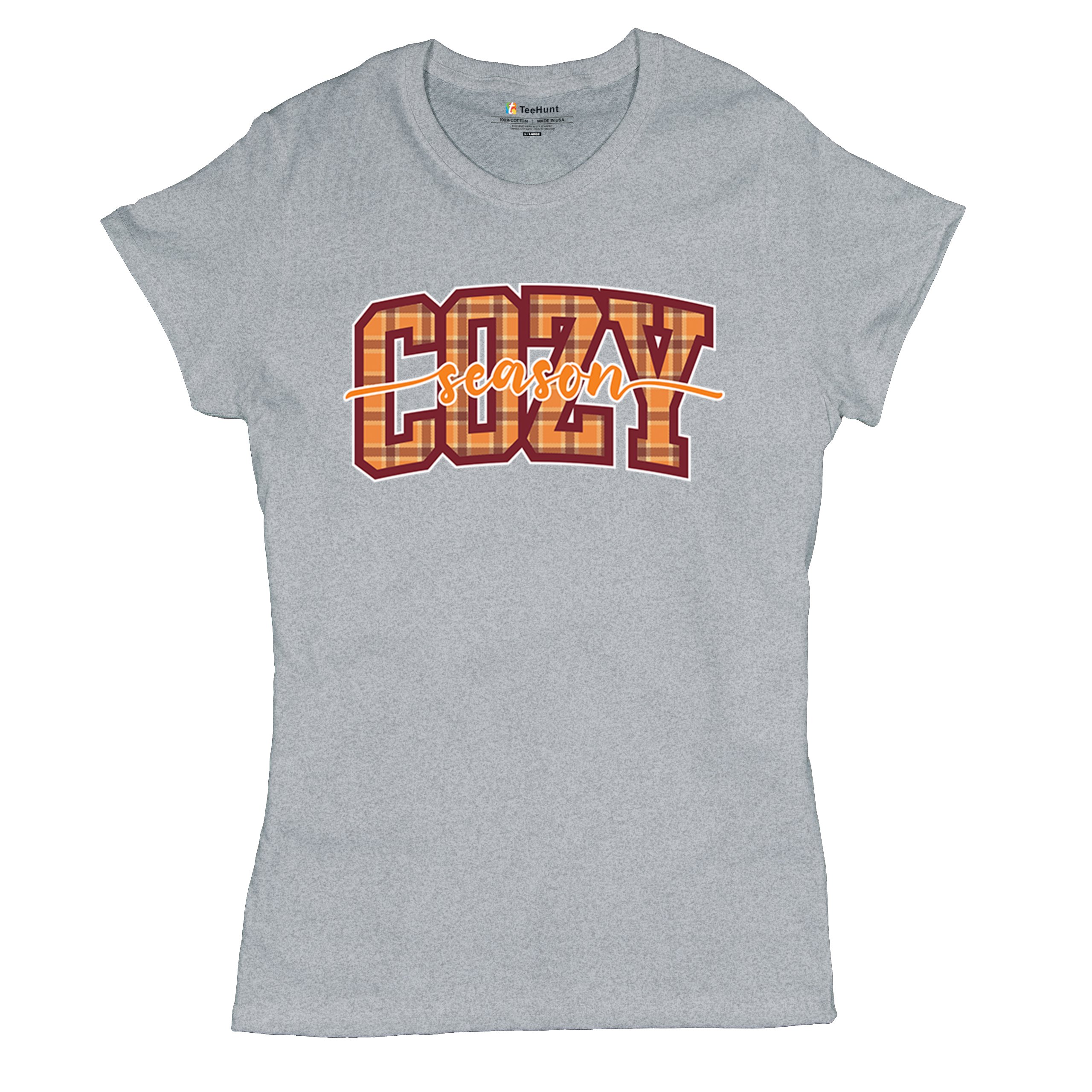 Cozy Season T-Shirt Fall Pumpkin Spice Cute Thanksgiving Turkey Day Women's Tee - 第 13/50 張圖片