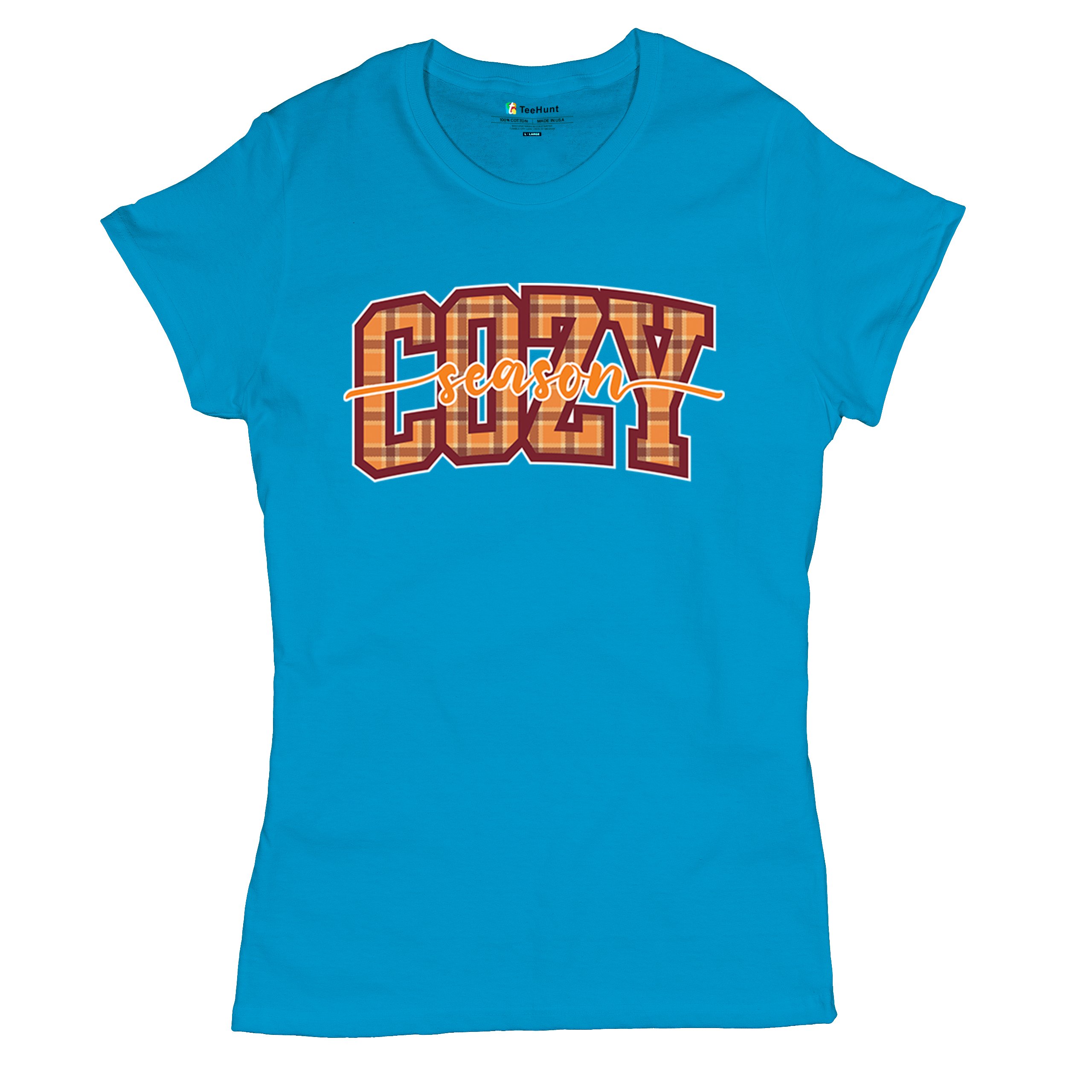 Cozy Season T-Shirt Fall Pumpkin Spice Cute Thanksgiving Turkey Day Women's Tee - 第 41/50 張圖片