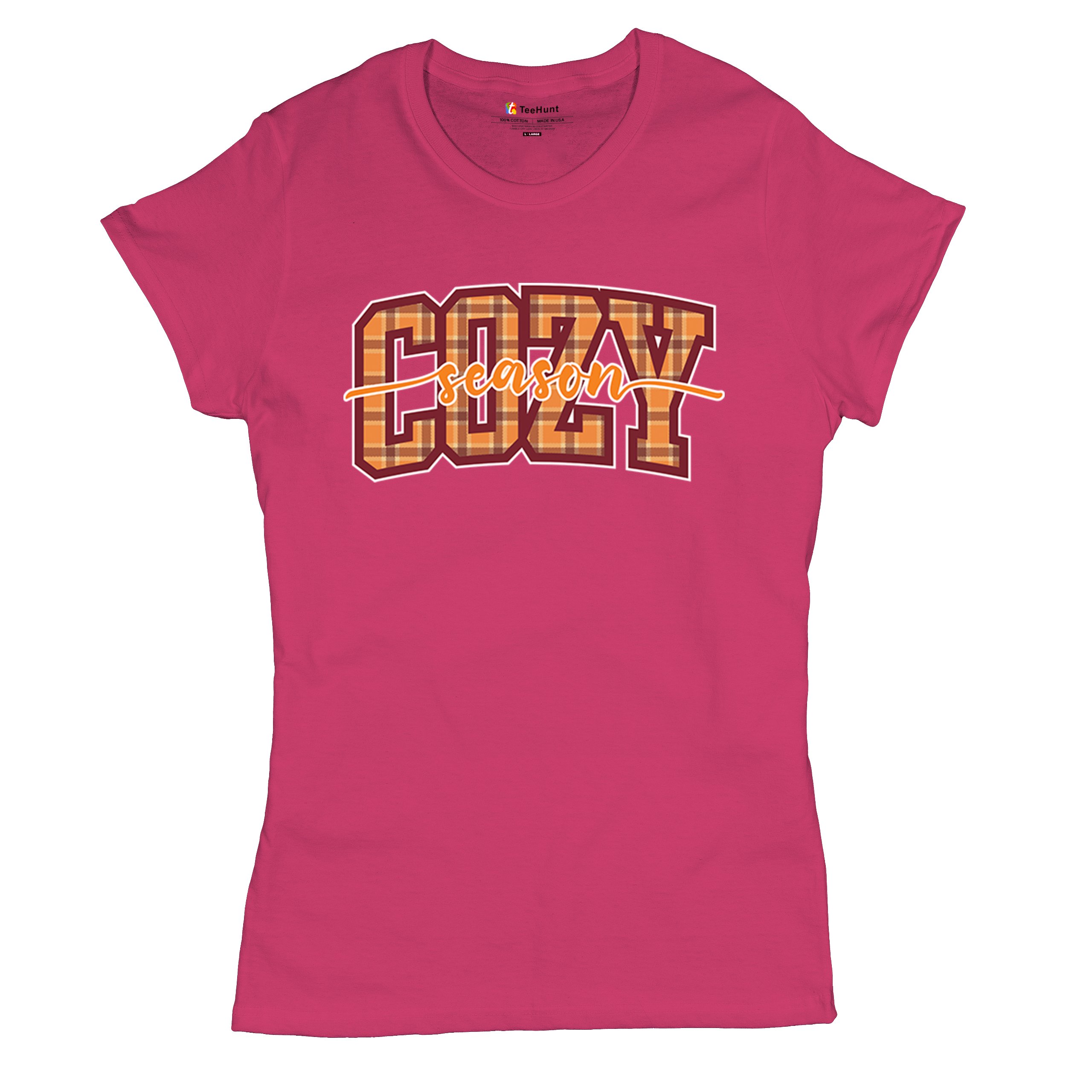 Cozy Season T-Shirt Fall Pumpkin Spice Cute Thanksgiving Turkey Day Women's Tee - 第 48/50 張圖片