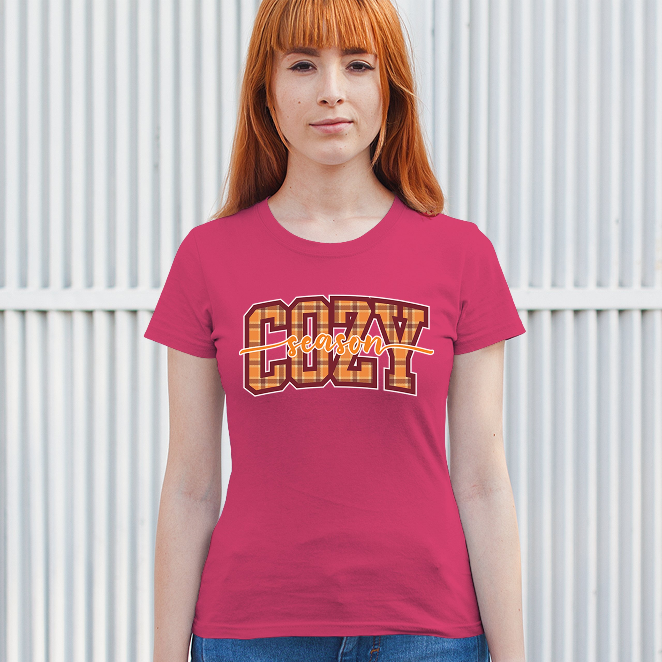 Cozy Season T-Shirt Fall Pumpkin Spice Cute Thanksgiving Turkey Day Women's Tee - 第 47/50 張圖片