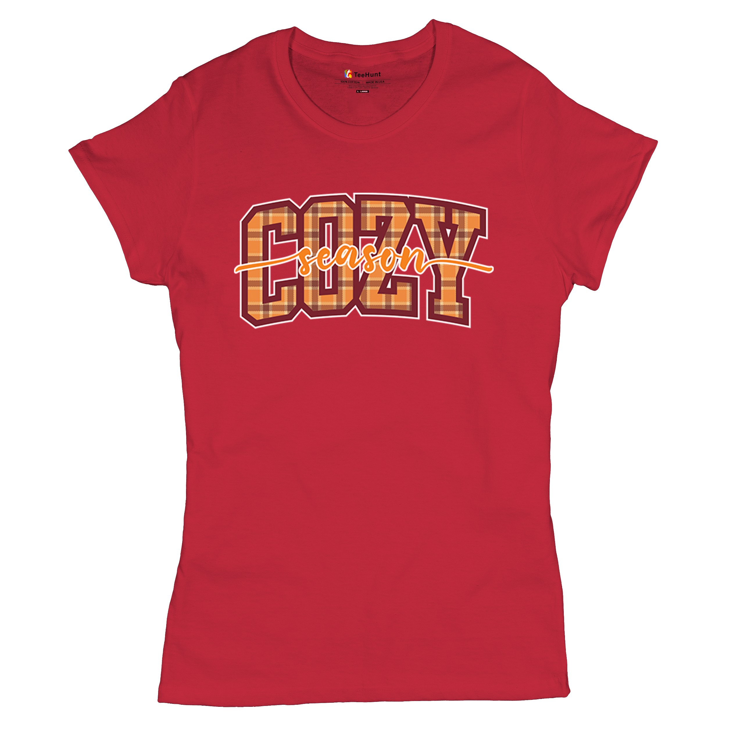 Cozy Season T-Shirt Fall Pumpkin Spice Cute Thanksgiving Turkey Day Women's Tee - 第 20/50 張圖片