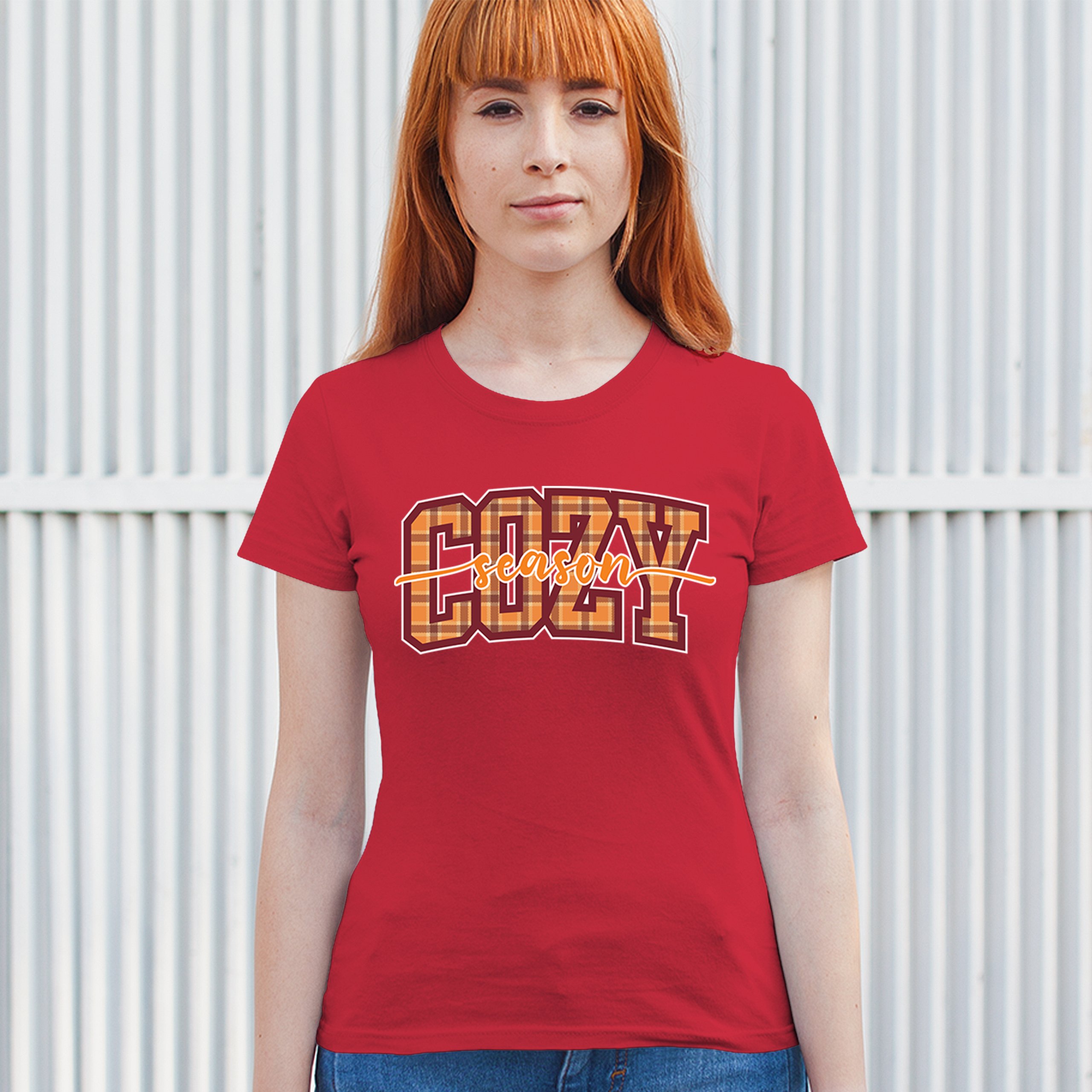 Cozy Season T-Shirt Fall Pumpkin Spice Cute Thanksgiving Turkey Day Women's Tee - 第 19/50 張圖片