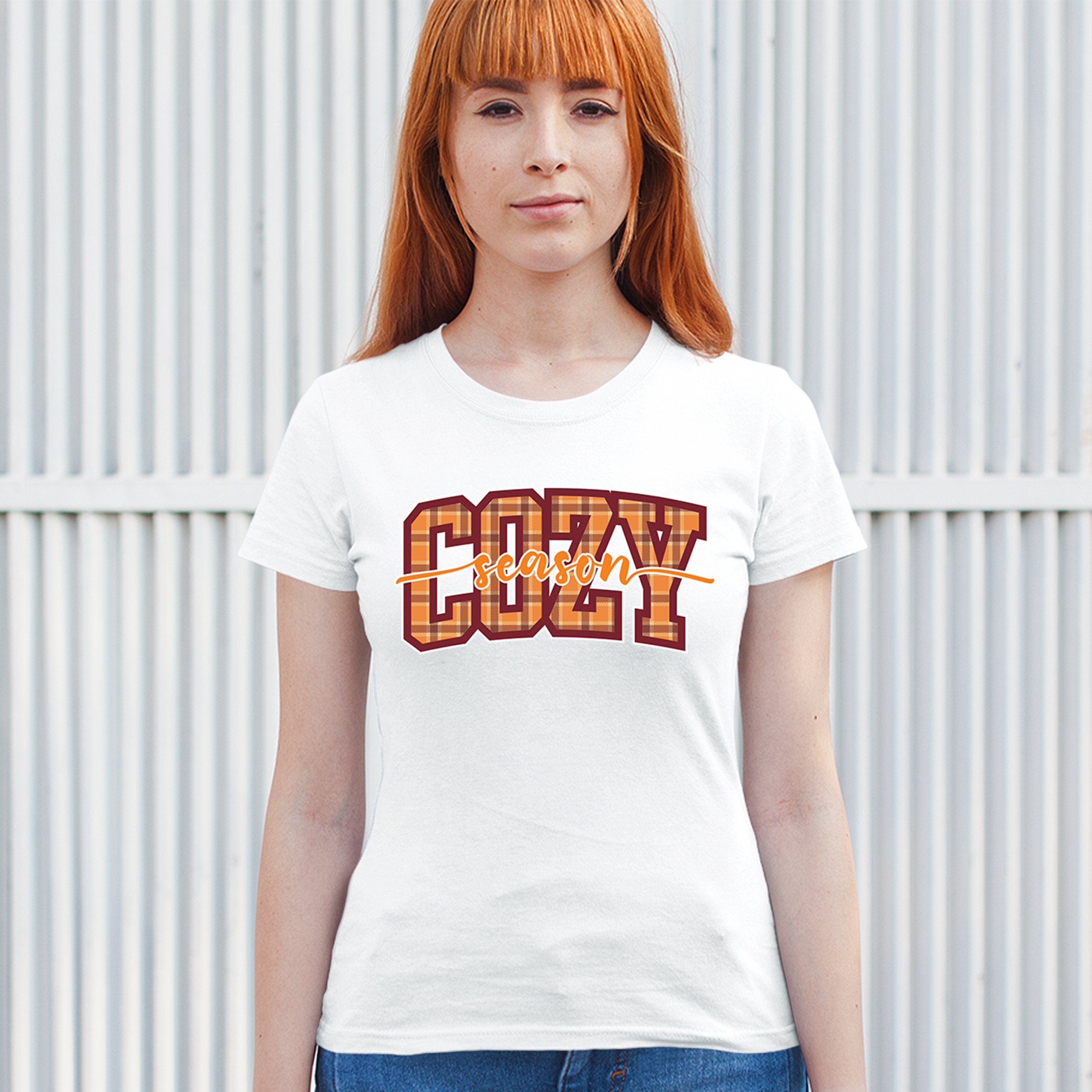 Cozy Season T-Shirt Fall Pumpkin Spice Cute Thanksgiving Turkey Day Women's Tee - 第 26/50 張圖片