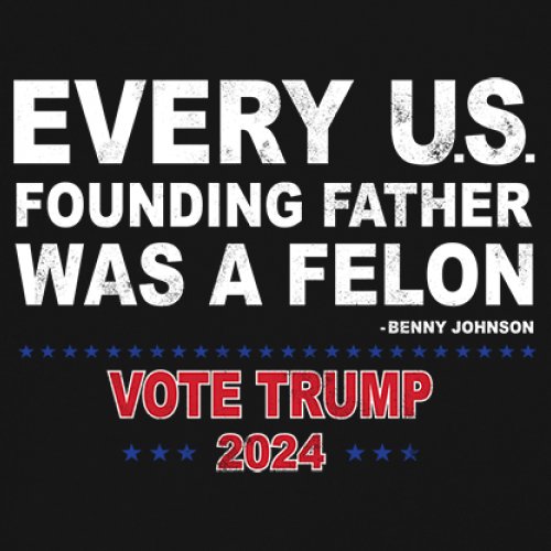 Vote Trump 2024 Tank Top Every US Founding Father Was a Felon MAGA Men's Top - Picture 4 of 29