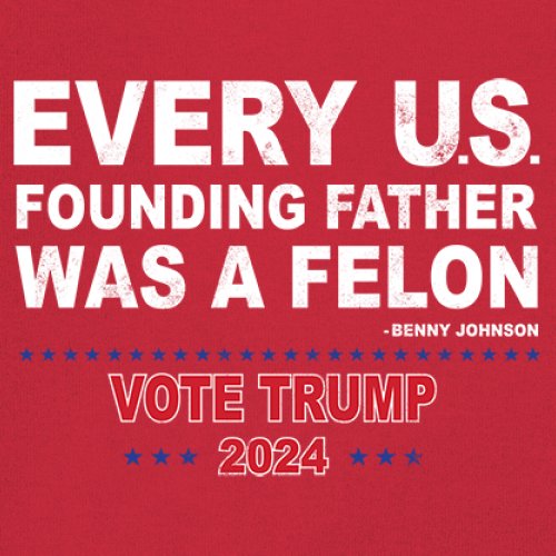 Vote Trump 2024 Tank Top Every US Founding Father Was a Felon MAGA Men's Top - Picture 11 of 29