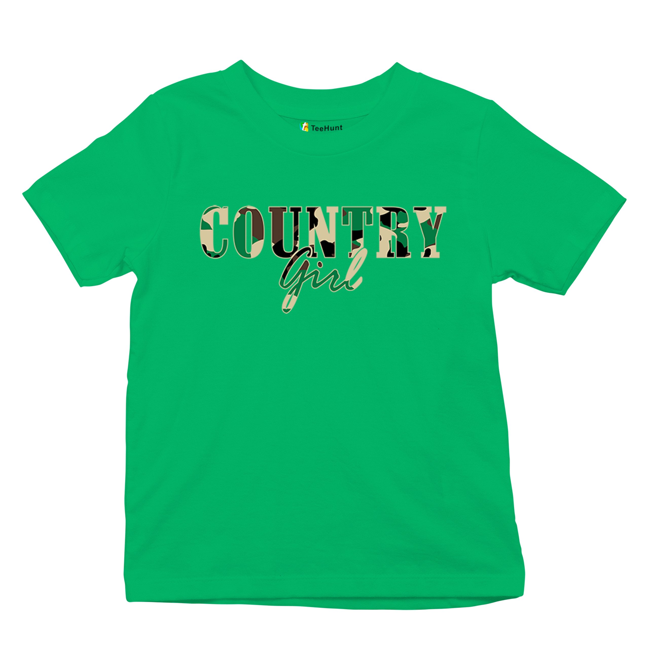 Country Girl Camo Youth T-shirt Small Town Cowgirl Farm Life Military Kids - Picture 34 of 50