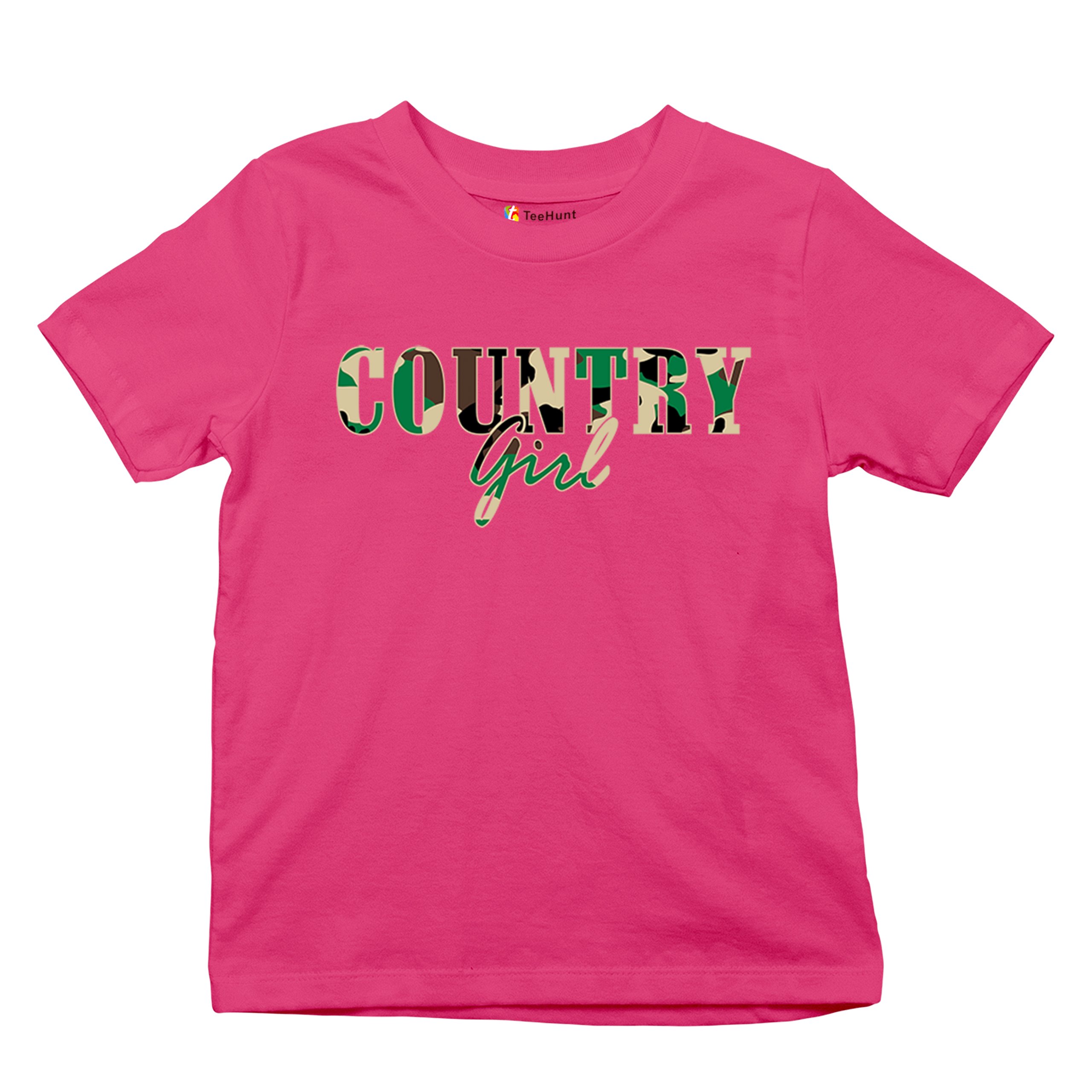 Country Girl Camo Youth T-shirt Small Town Cowgirl Farm Life Military Kids - Picture 48 of 50