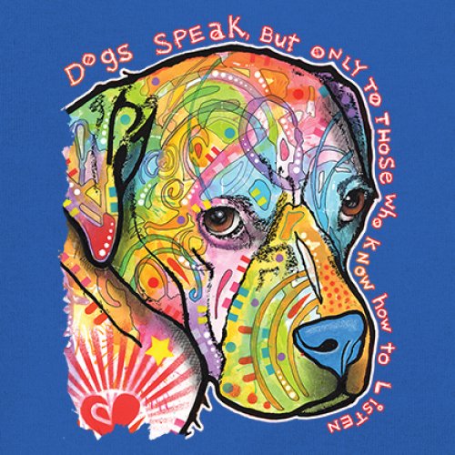 Dogs Speak To Those Who Listen Youth T-shirt Dean Russo Neon Pet Puppy Kids - Picture 39 of 50