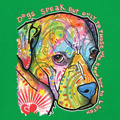 Dogs Speak To Those Who Listen Youth T-shirt Dean Russo Neon Pet Puppy Kids - Picture 32 of 50