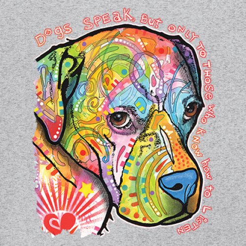 Dogs Speak To Those Who Listen Youth T-shirt Dean Russo Neon Pet Puppy Kids - Picture 11 of 50