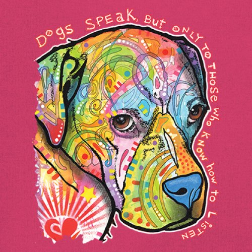 Dogs Speak To Those Who Listen Youth T-shirt Dean Russo Neon Pet Puppy Kids - Picture 46 of 50