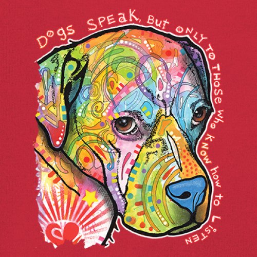 Dogs Speak To Those Who Listen Youth T-shirt Dean Russo Neon Pet Puppy Kids - Picture 18 of 50