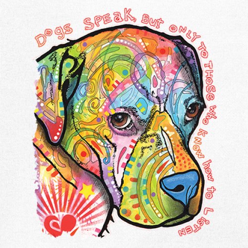 Dogs Speak To Those Who Listen Youth T-shirt Dean Russo Neon Pet Puppy Kids - Picture 25 of 50