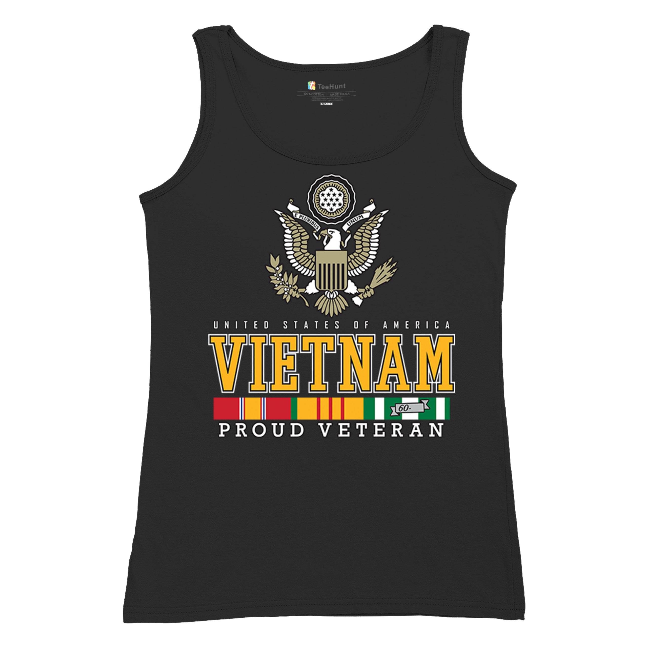 Vietnam War Proud Veteran Women's Tank Top American Army Vet DD 214 Patriot