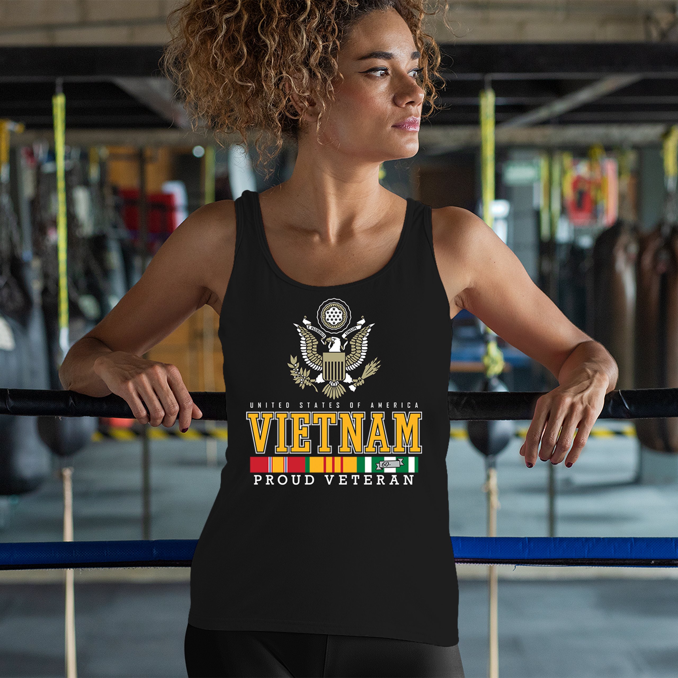 Vietnam War Proud Veteran Women's Tank Top American Army Vet DD 214 Patriot