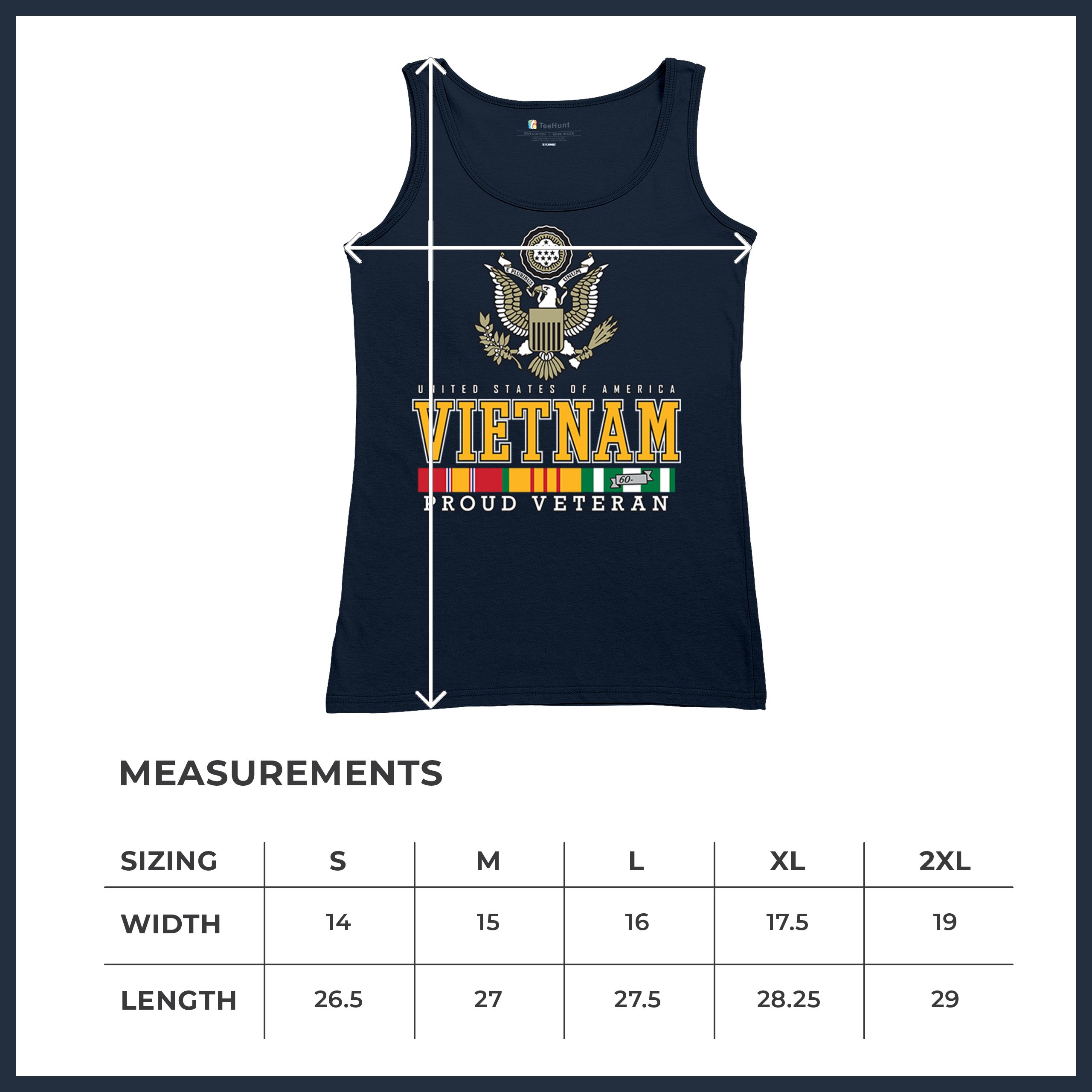 Vietnam War Proud Veteran Women's Tank Top American Army Vet DD 214 Patriot