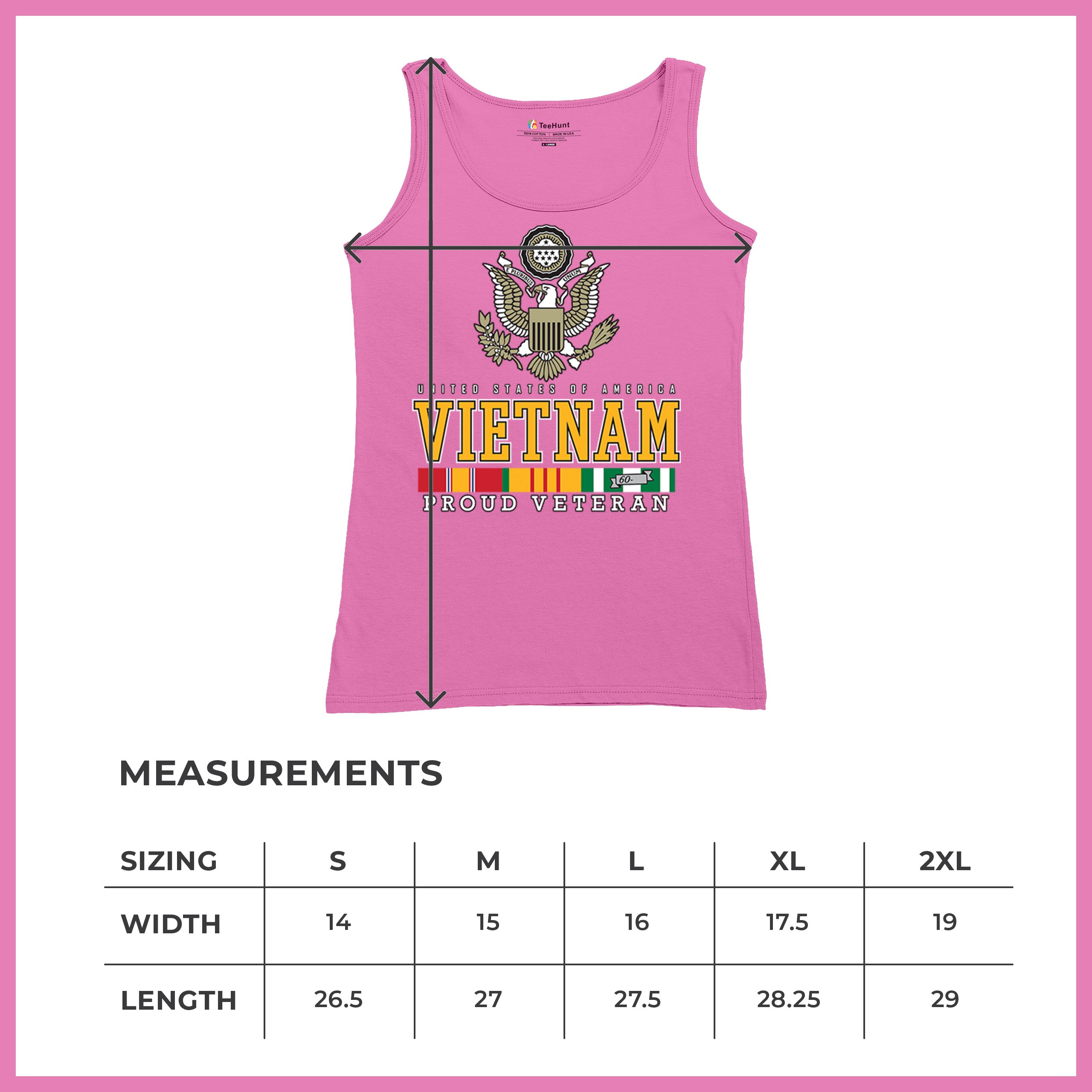 Vietnam War Proud Veteran Women's Tank Top American Army Vet DD 214 Patriot