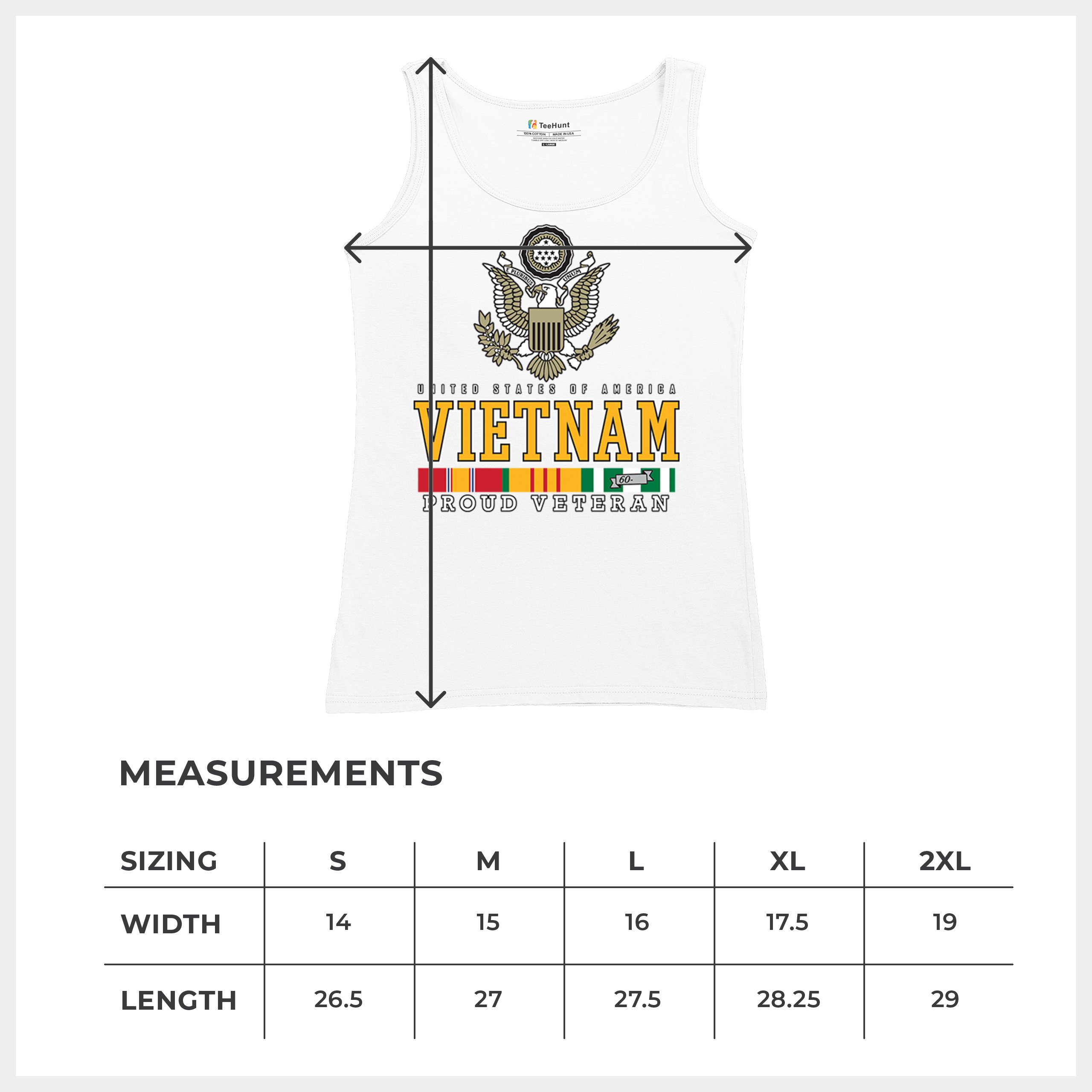 Vietnam War Proud Veteran Women's Tank Top American Army Vet DD 214 Patriot