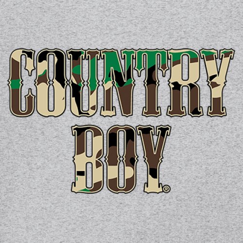 Country Boy Camo Crest Youth T-shirt Small Town Rodeo Cowboy Military Kids - Picture 11 of 50