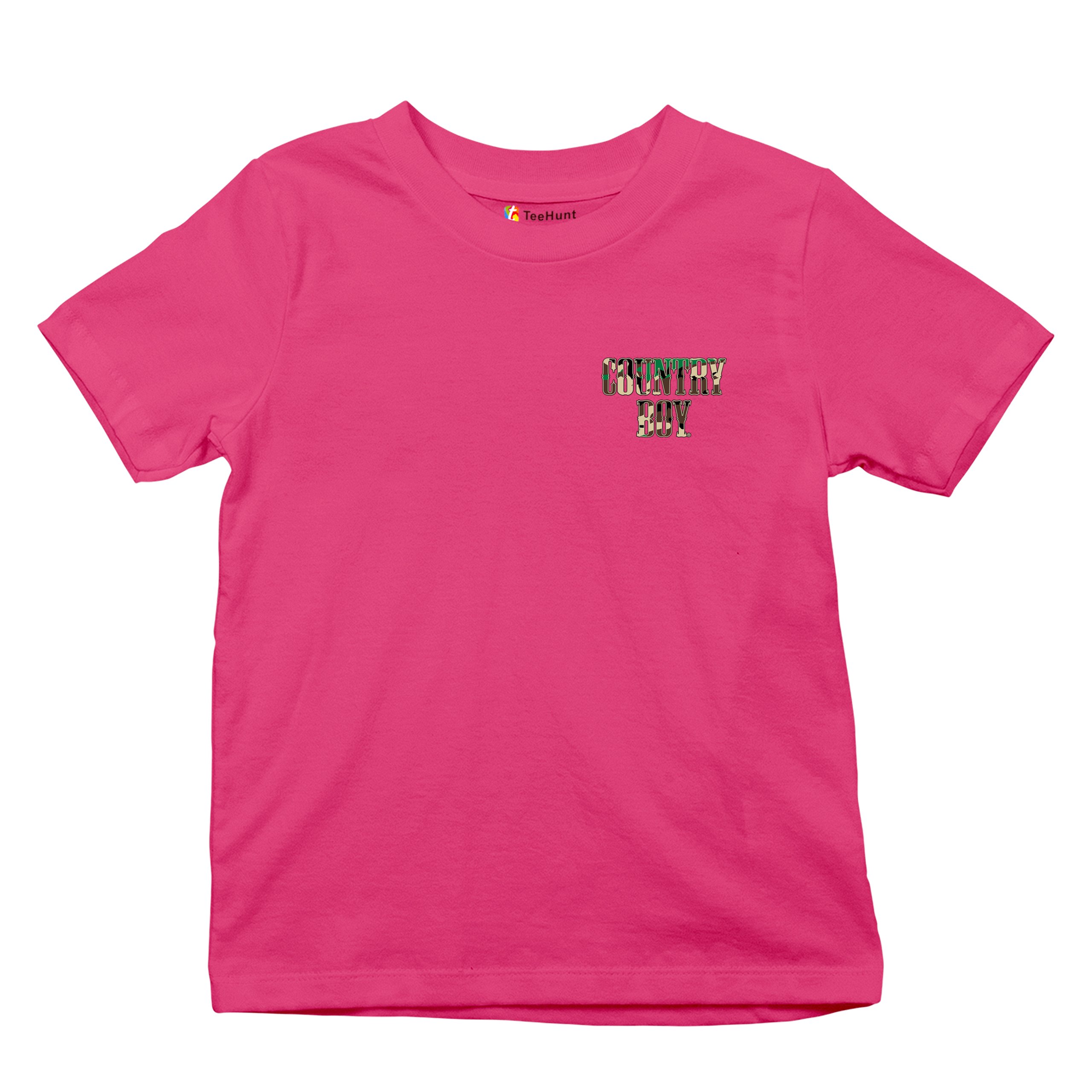 Country Boy Camo Crest Youth T-shirt Small Town Rodeo Cowboy Military Kids - Picture 48 of 50