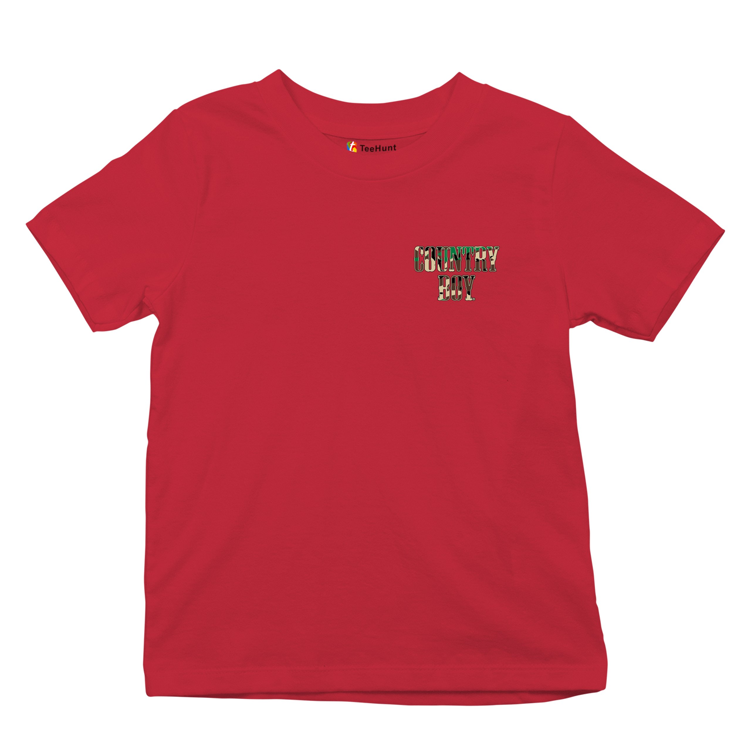 Country Boy Camo Crest Youth T-shirt Small Town Rodeo Cowboy Military Kids - Picture 20 of 50