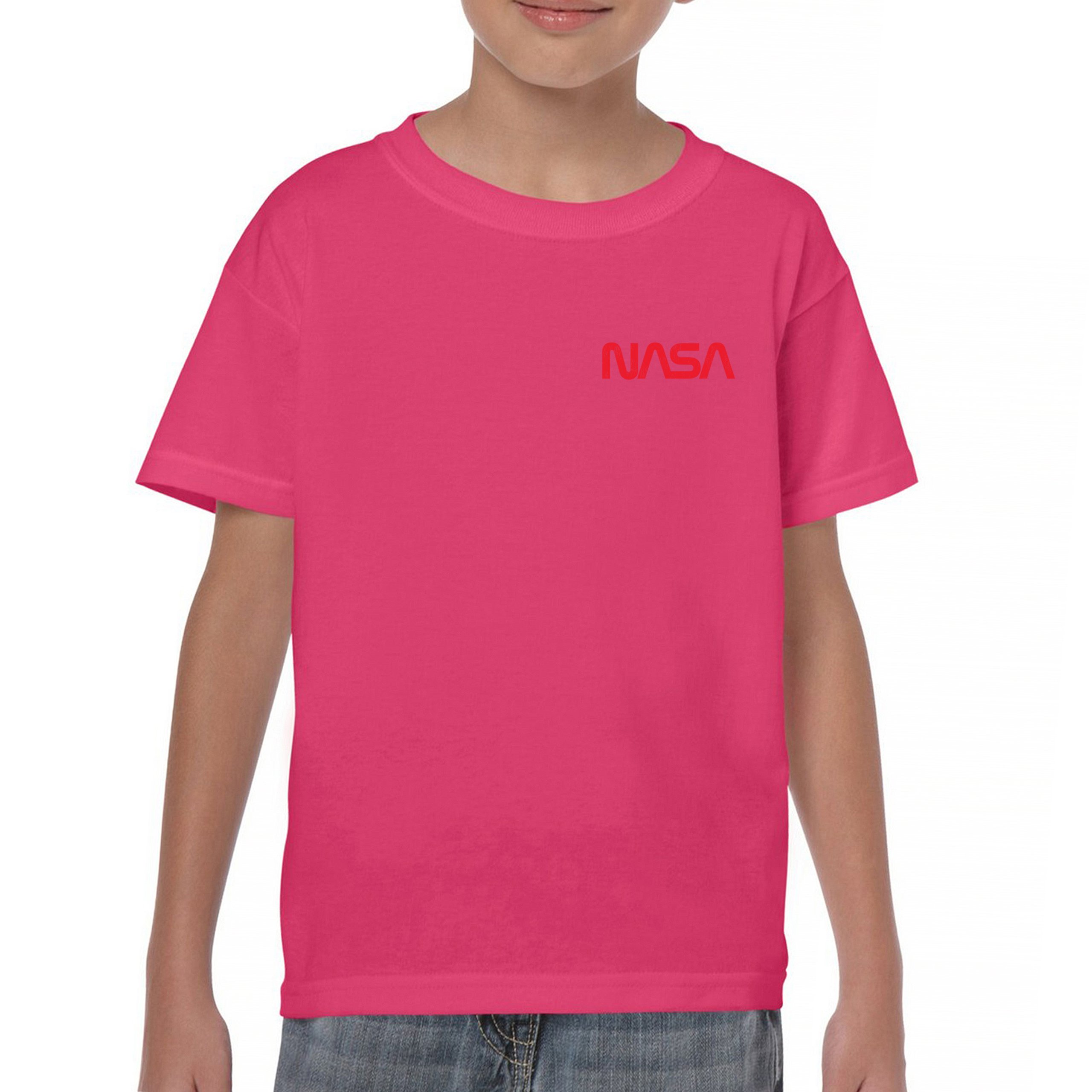 Vintage NASA Logo Crest Youth T-shirt Space Astronaut Souvenir Emblem Kids - Picture 37 of 43
