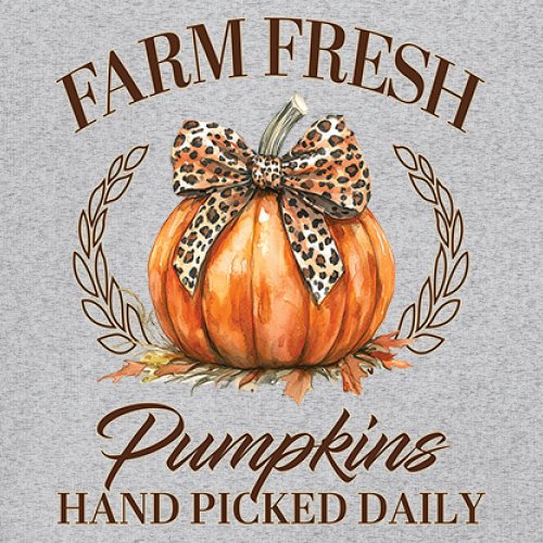 Farm Fresh Pumpkins Women's Long Sleeve T-shirt Fall Cozy Thanksgiving Cute - Picture 18 of 50