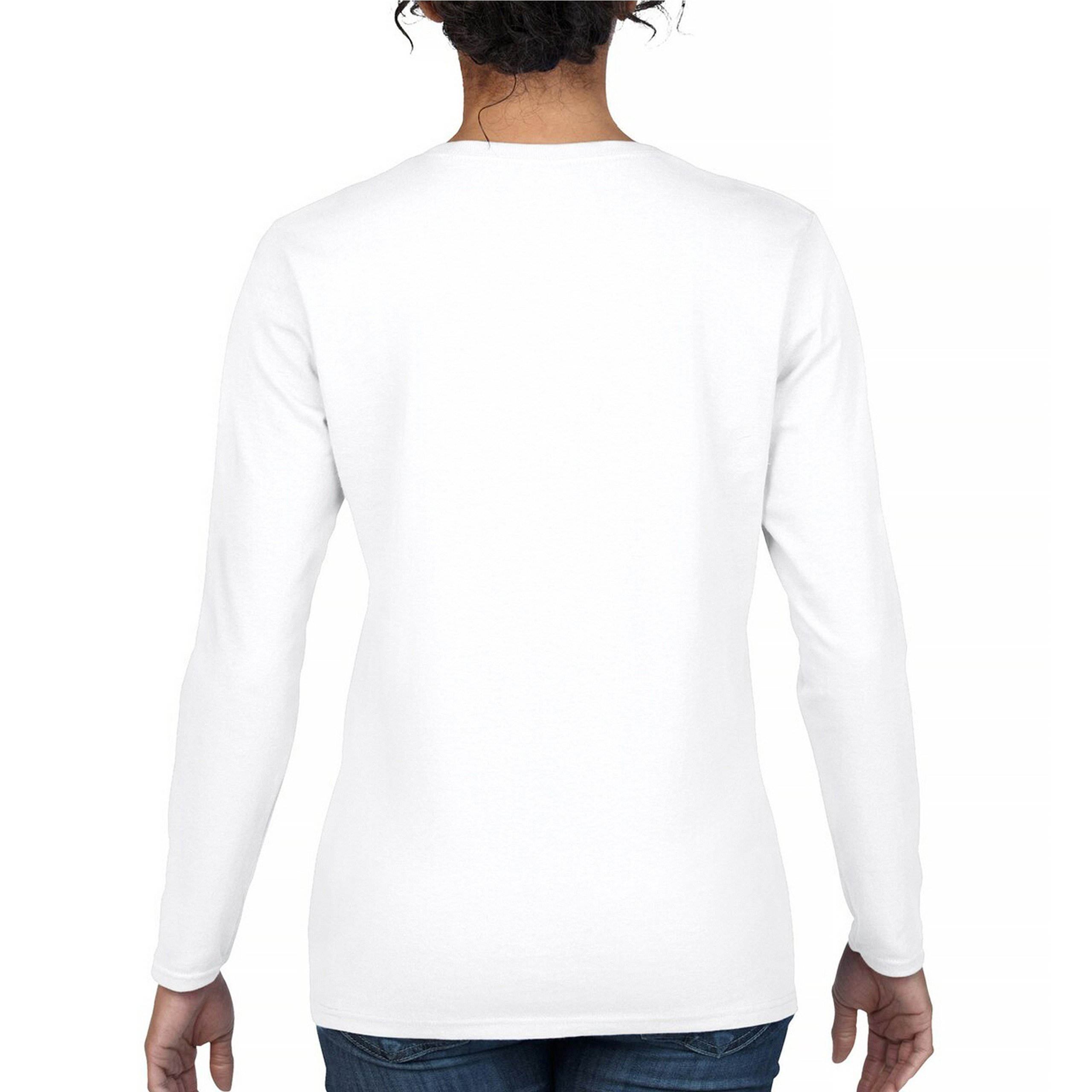 Farm Fresh Pumpkins Women's Long Sleeve T-shirt Fall Cozy Thanksgiving Cute - Picture 3 of 50