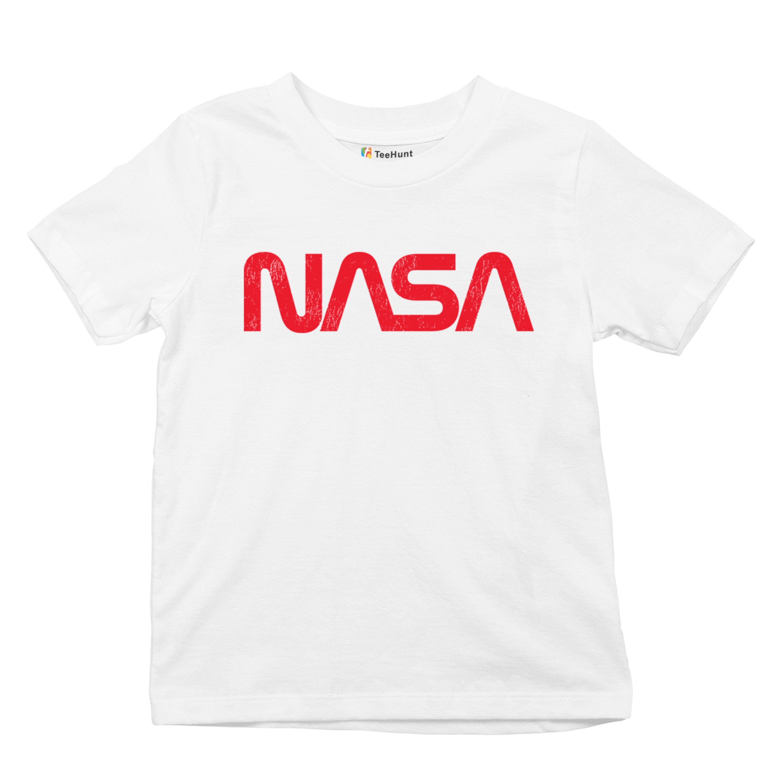 Vintage NASA Worm Logo Youth T-shirt Astronaut Space Souvenir Emblem Kids - Picture 27 of 36
