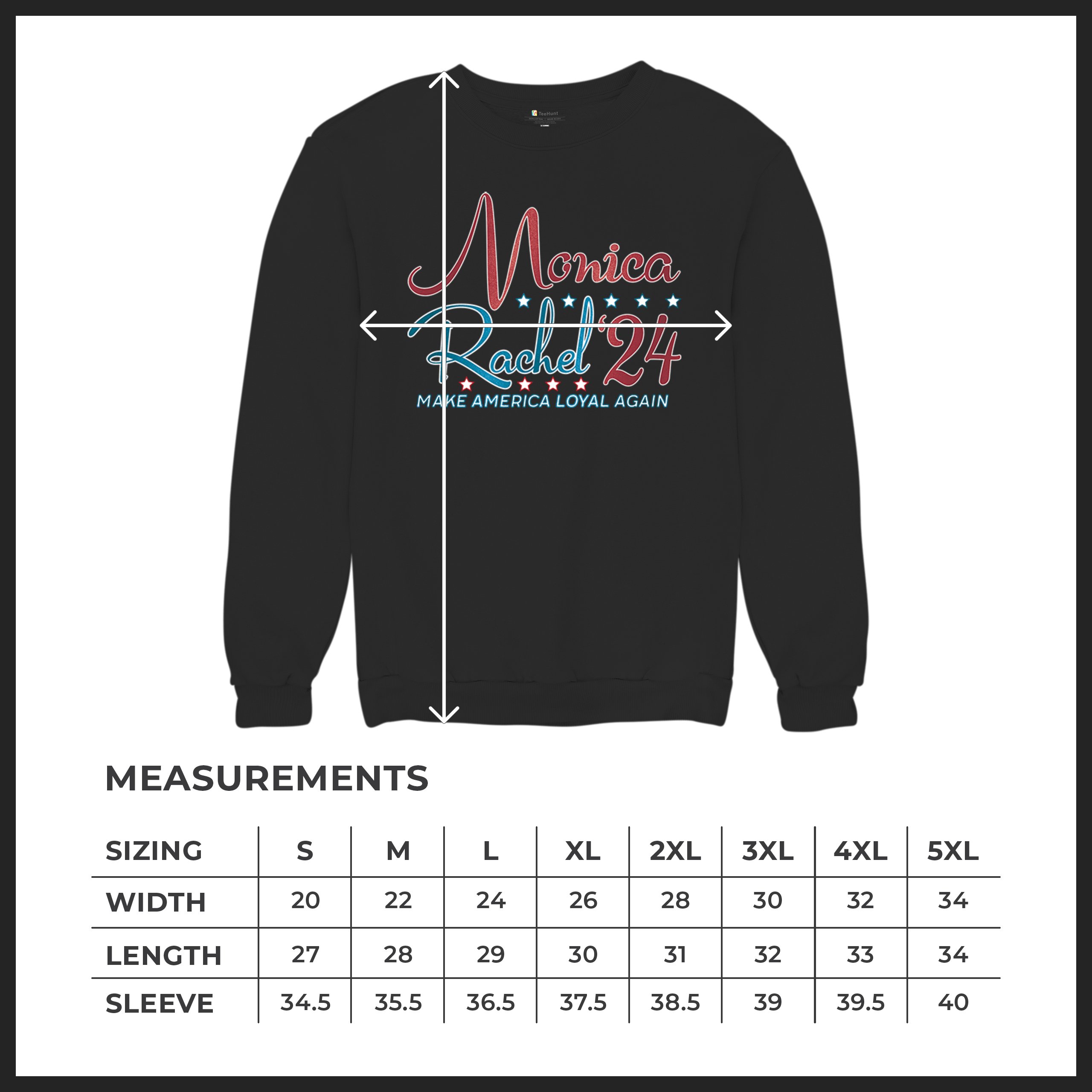 Monica Rachel 24 Make America Loyal Again Sweatshirt President Friends Crewneck - Picture 8 of 50